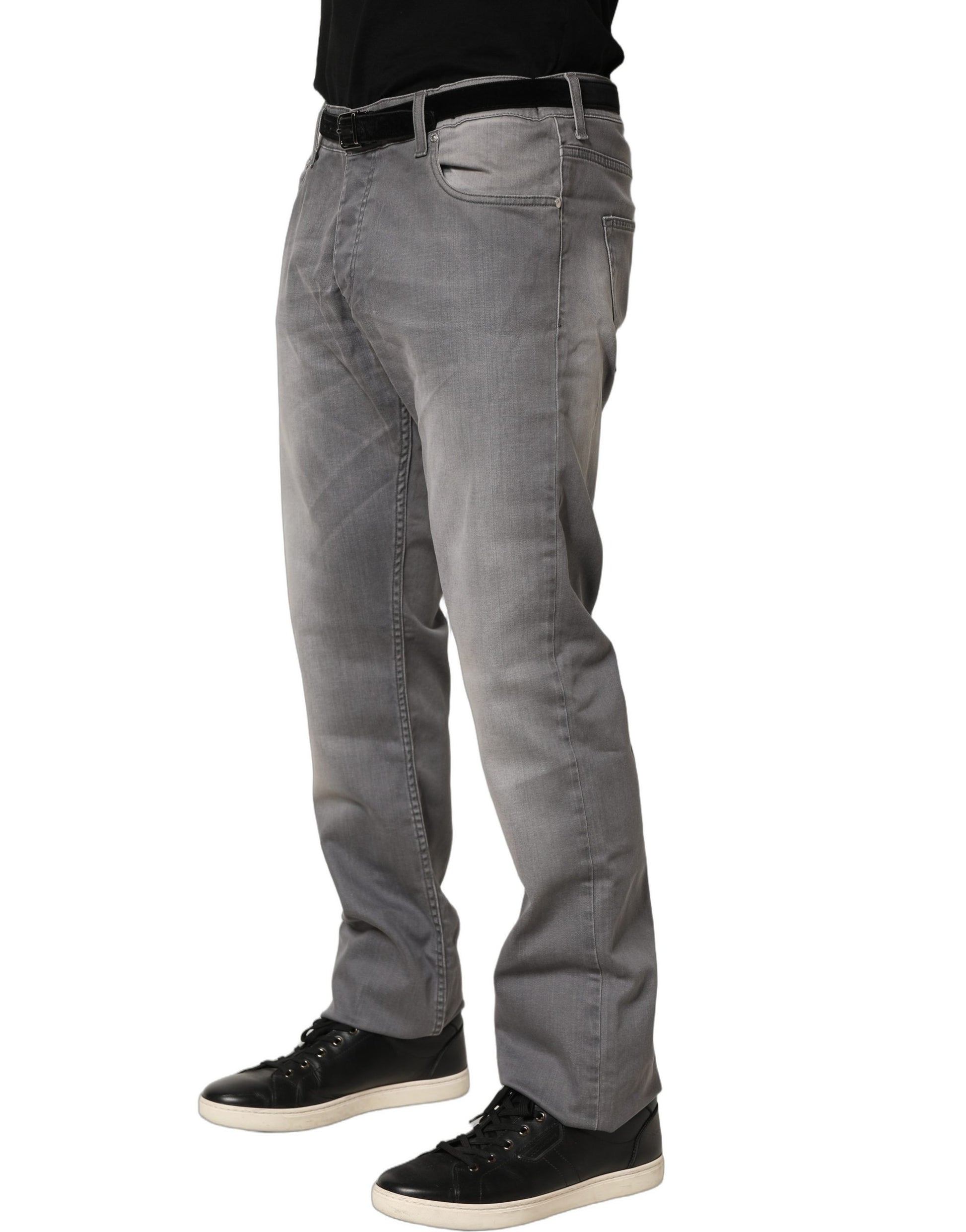 GF Ferre Jean Droit Homme Délavé Taille Moyenne Gris