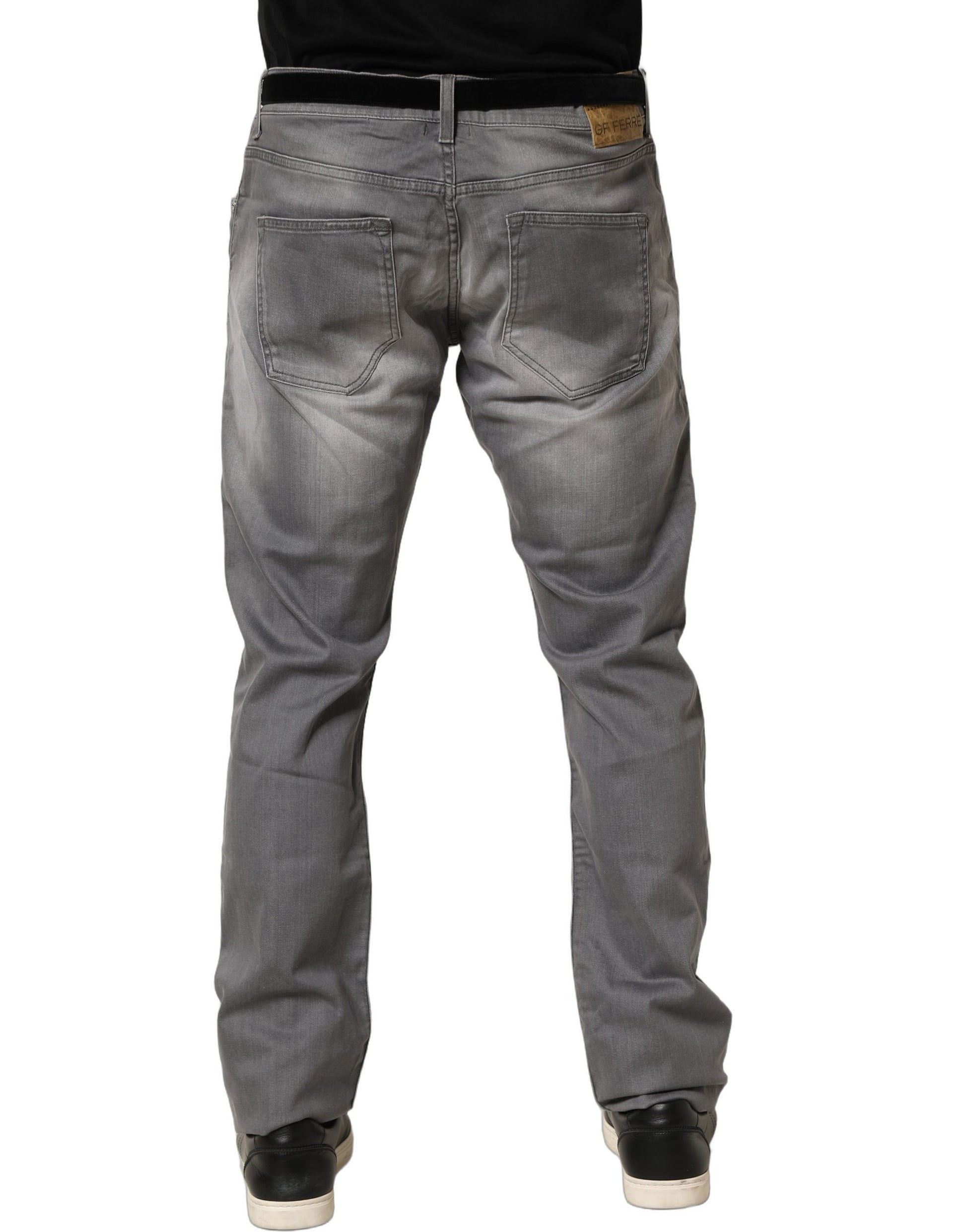 GF Ferre Jean Droit Homme Délavé Taille Moyenne Gris
