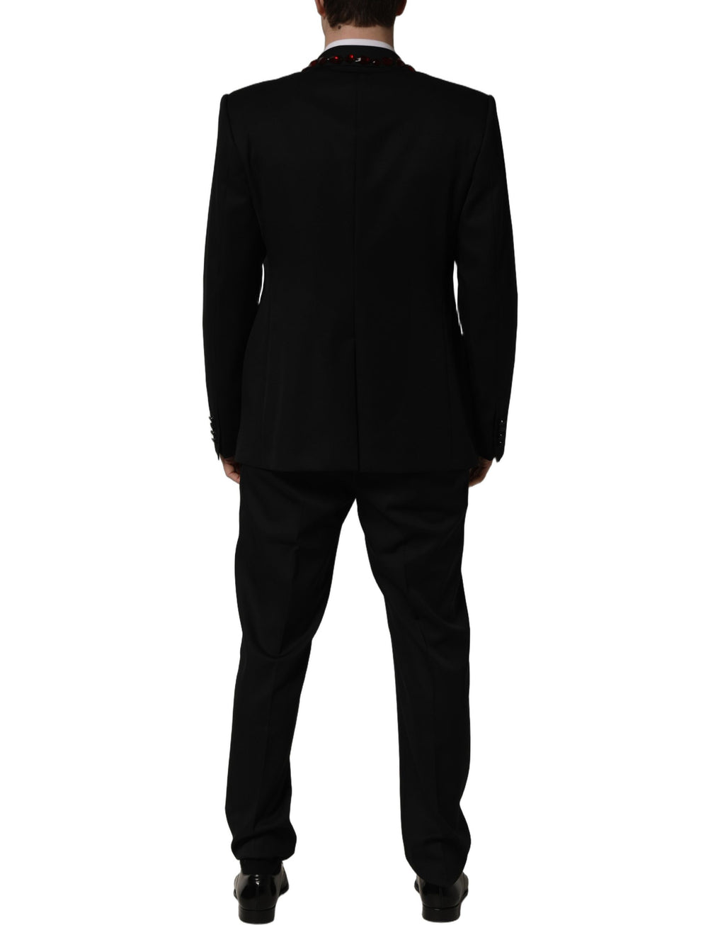 Costume 2 pièces noir orné de cristaux Dolce & Gabbana