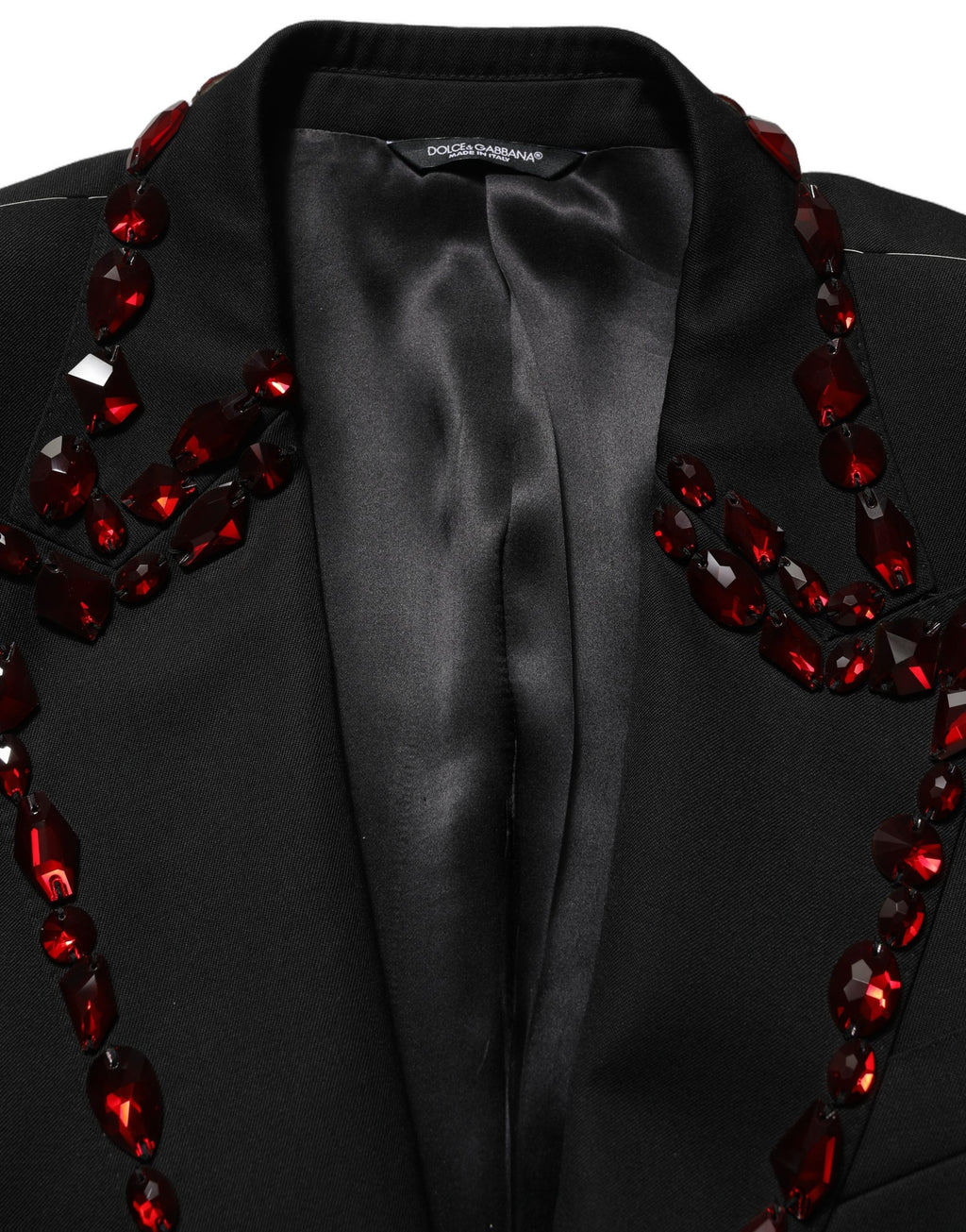 Costume 2 pièces noir orné de cristaux Dolce & Gabbana