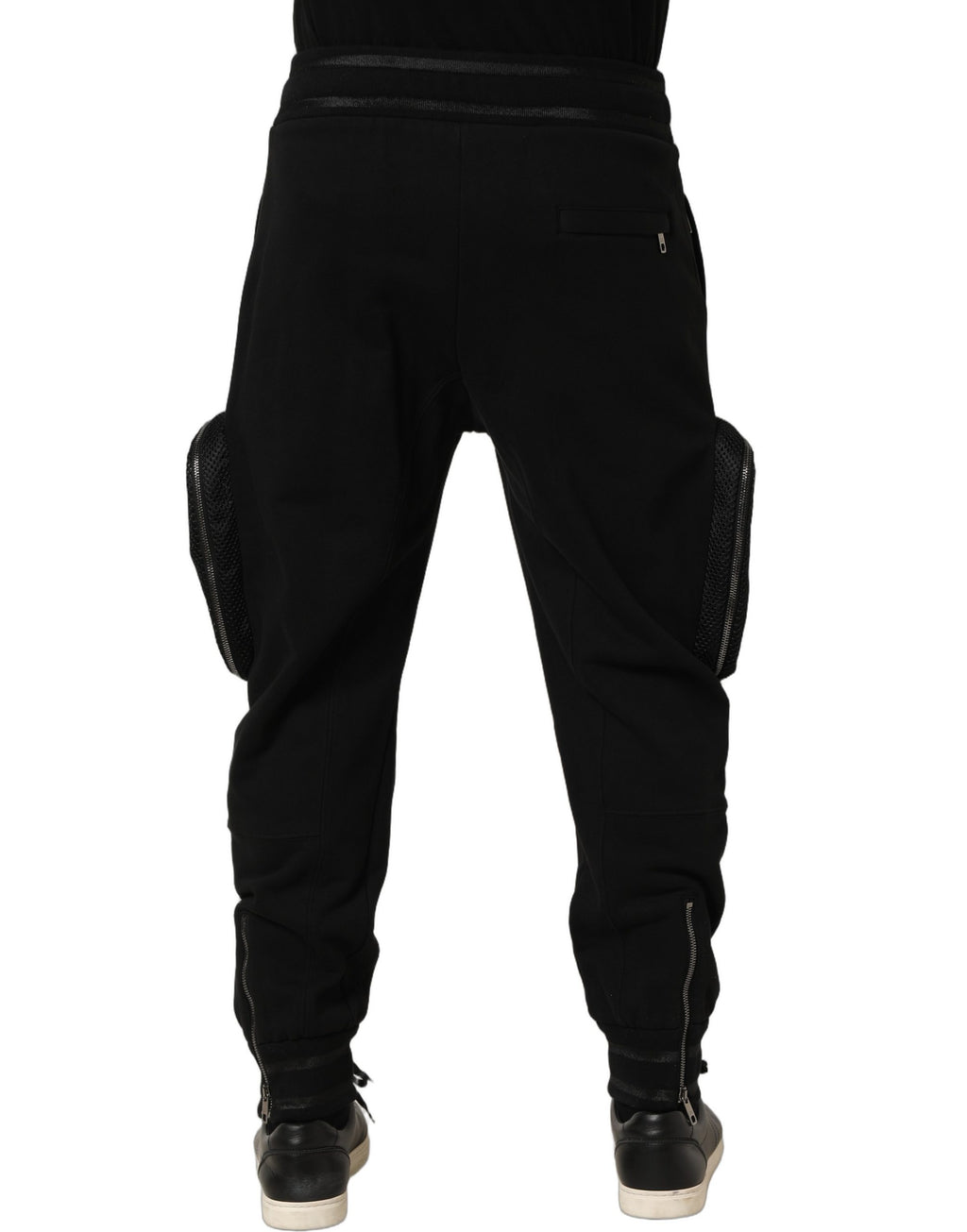Pantalon de jogging cargo Dolce & Gabbana noir taille mi-haute