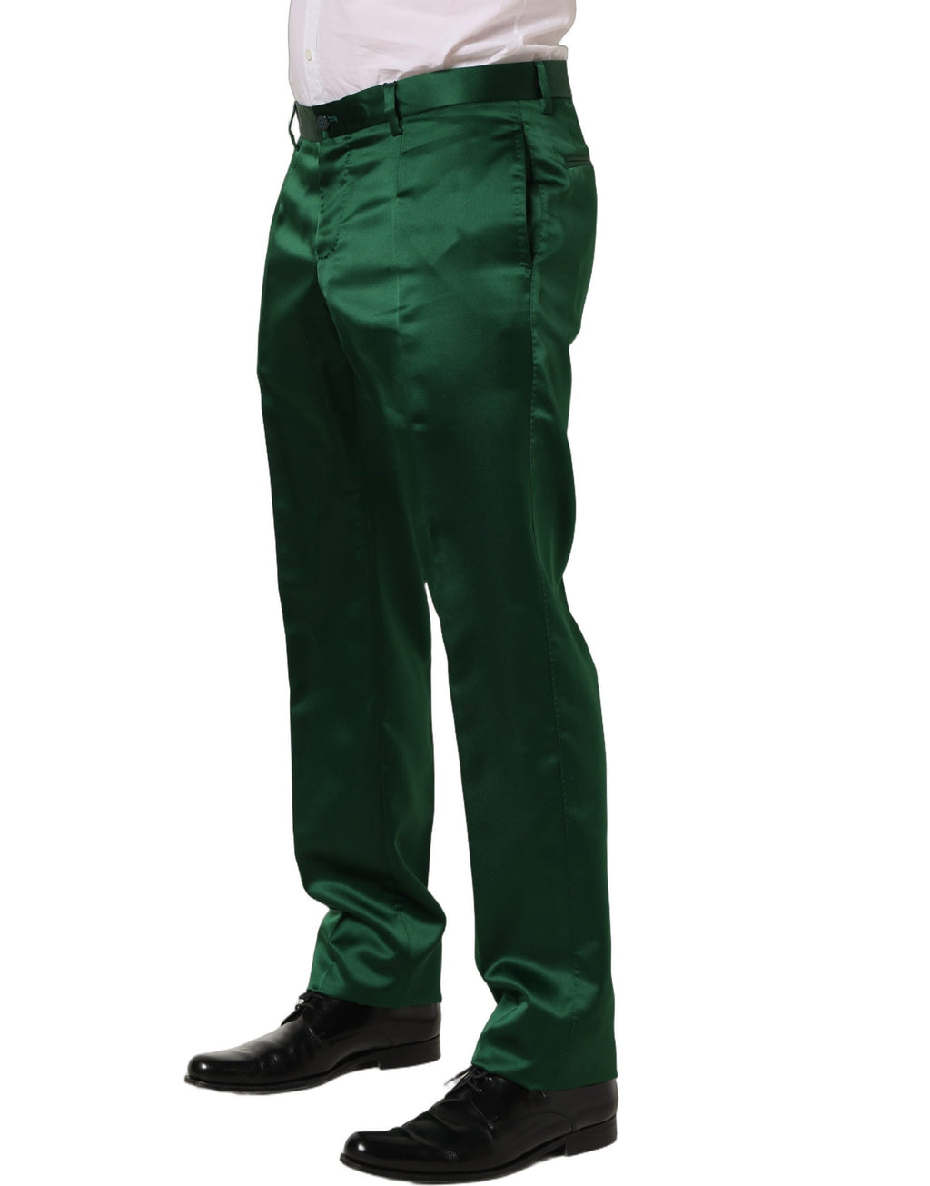 Pantalon de costume Dolce & Gabbana vert foncé fuselé