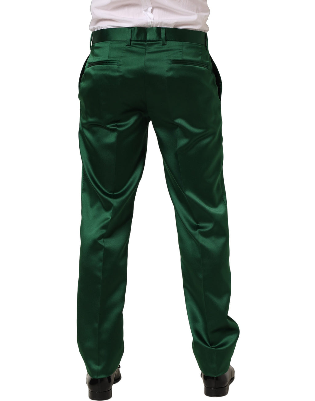 Pantalon de costume Dolce & Gabbana vert foncé fuselé