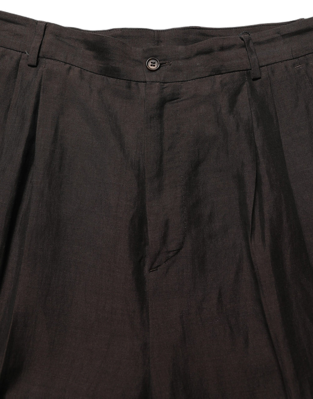 Pantalon droit de costume Dolce & Gabbana en lin marron pour homme
