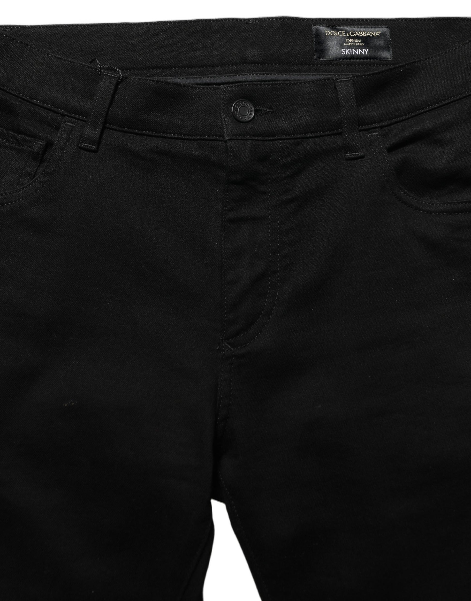 Dolce & Gabbana Jean Slim Homme Noir en Coton Stretch