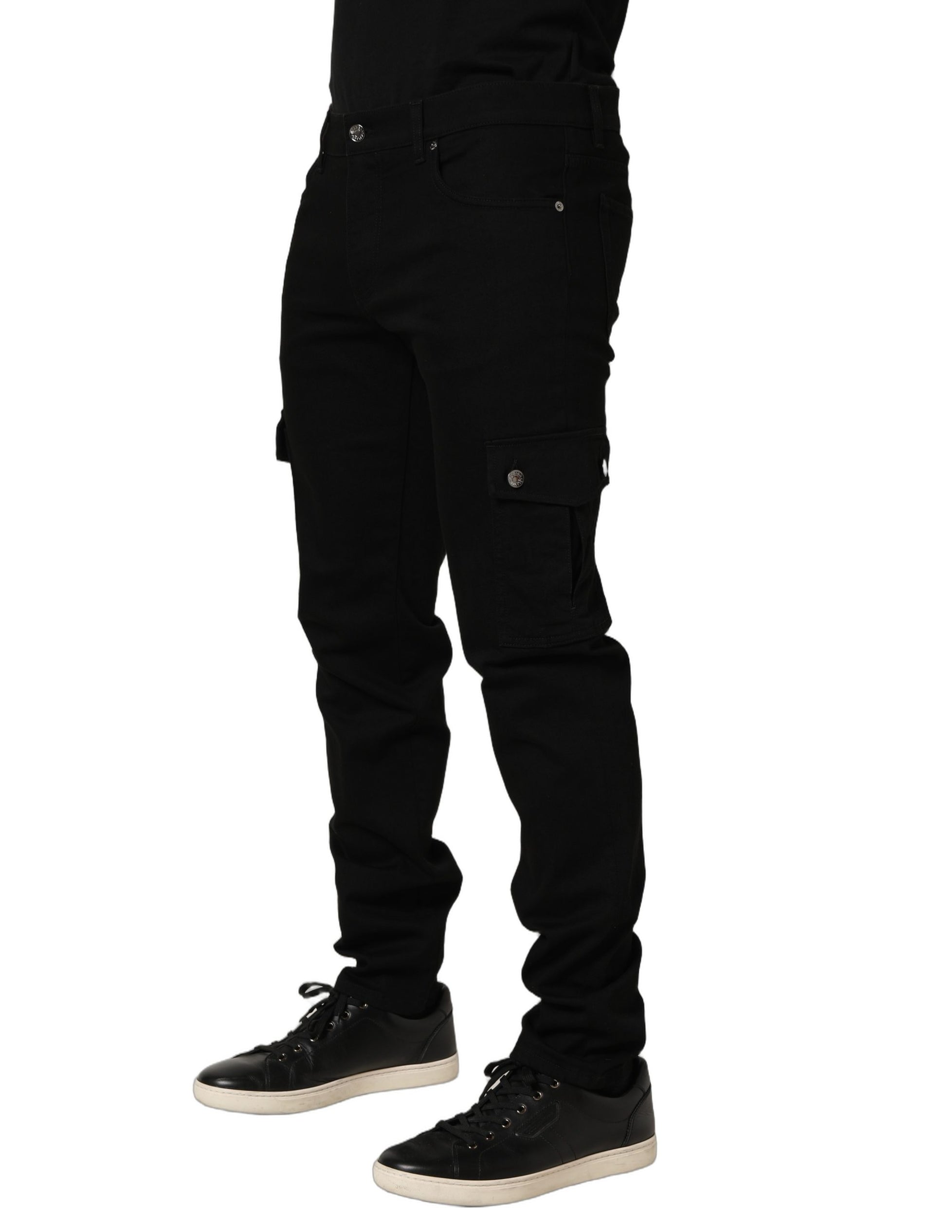 Dolce & Gabbana Jean Slim Homme Noir en Coton Stretch