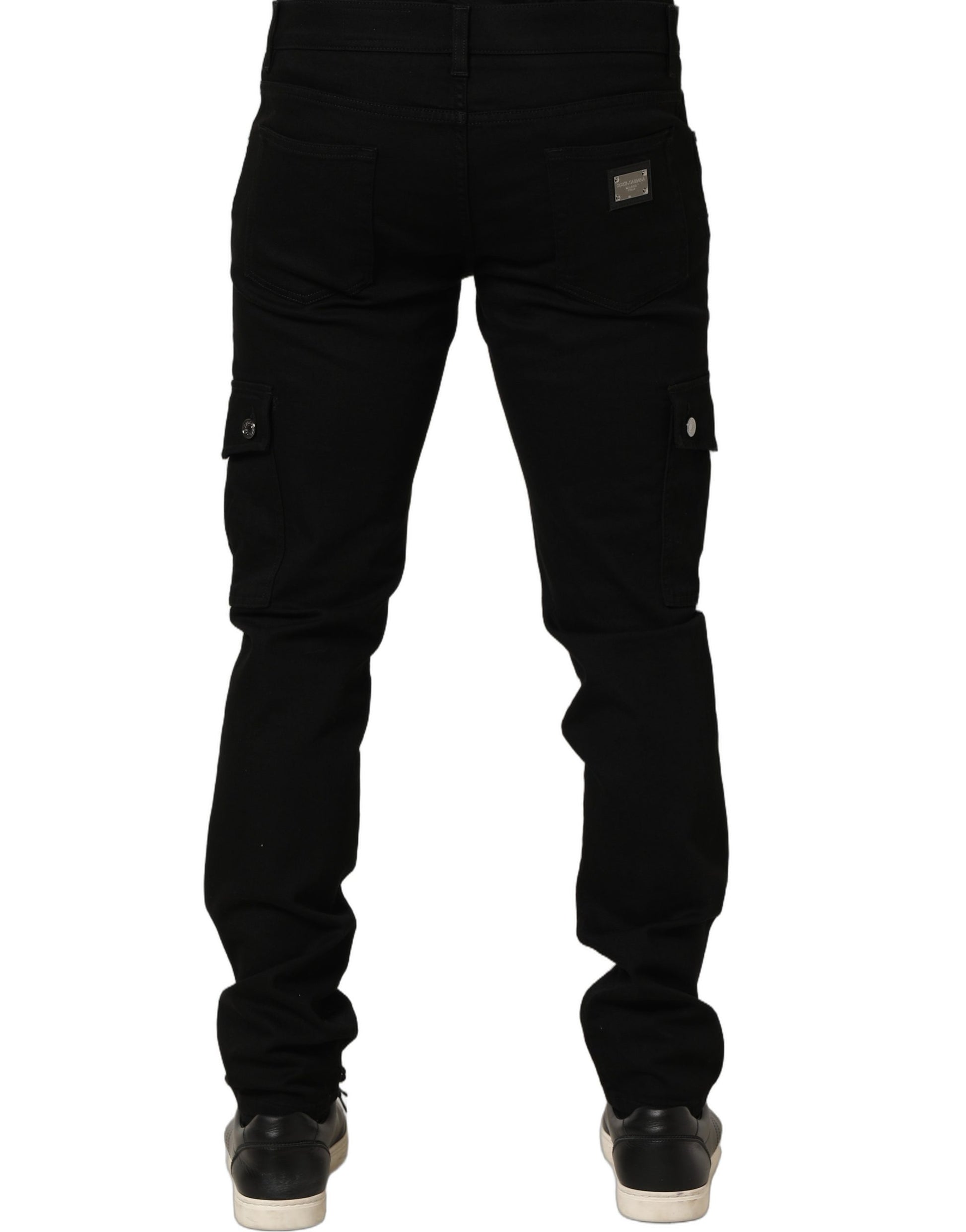 Dolce & Gabbana Jean Slim Homme Noir en Coton Stretch