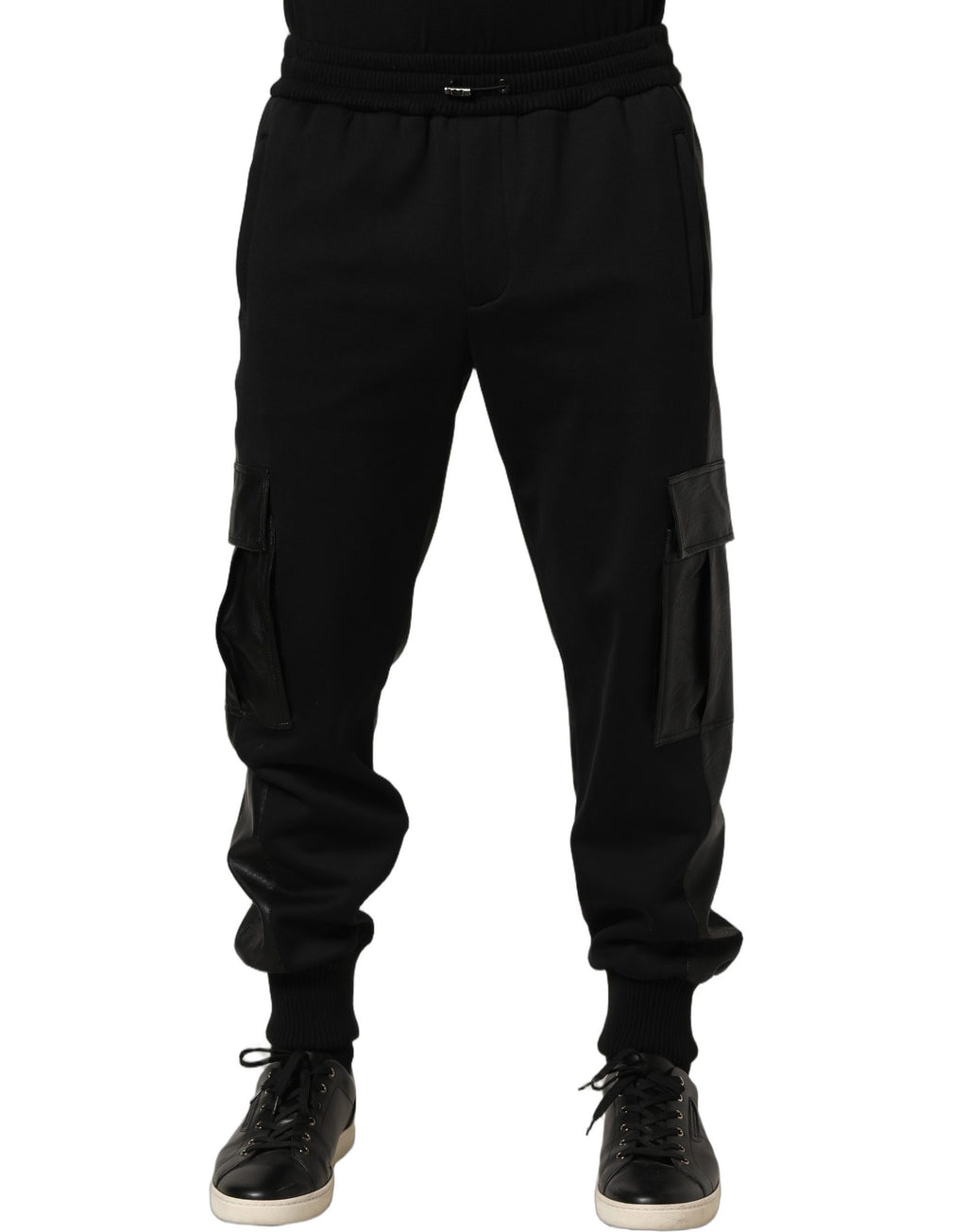 Pantalon de jogging cargo Dolce & Gabbana noir taille mi-haute