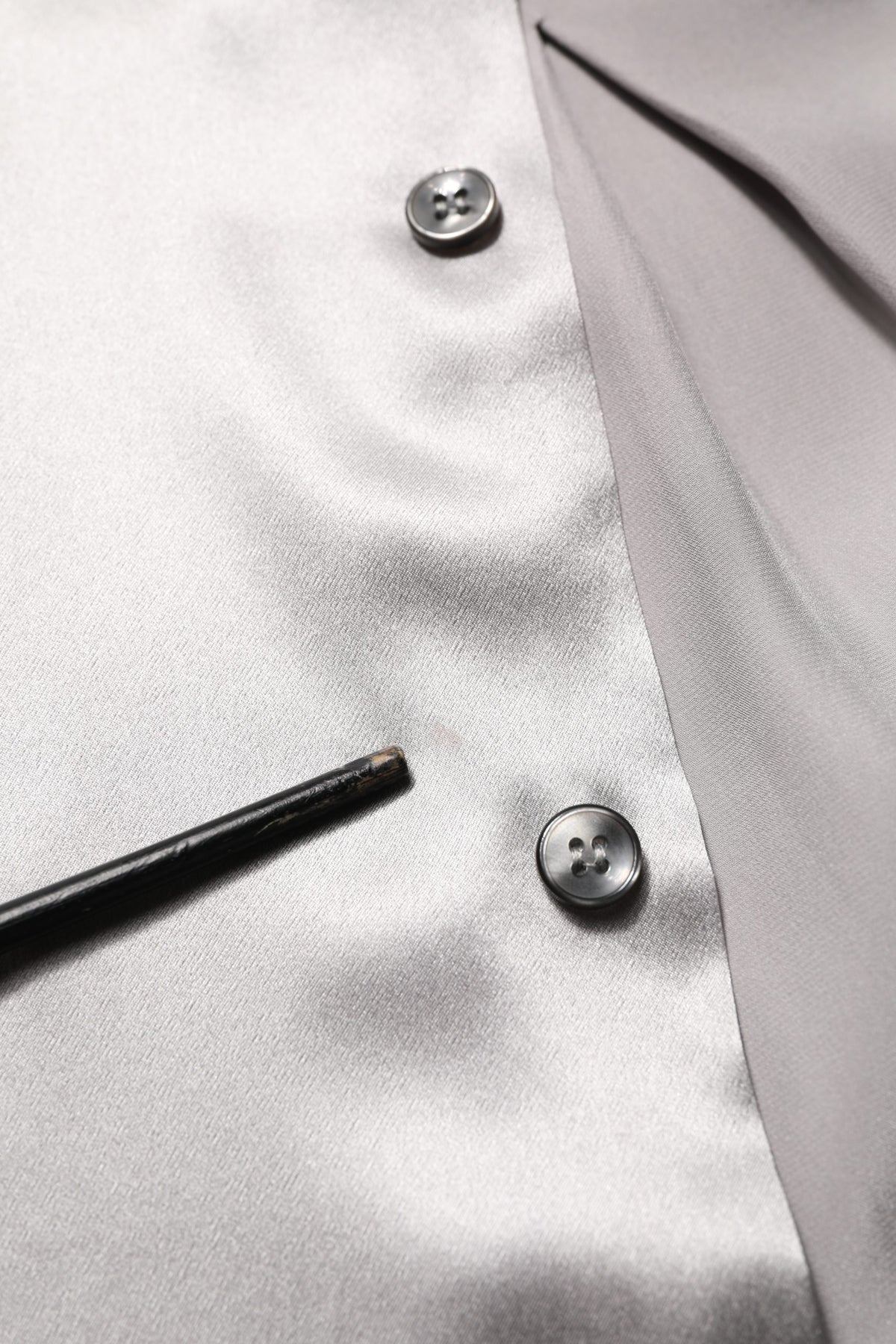 Dolce & Gabbana Metallic Grey Satin Silk Formal Dress Shirt