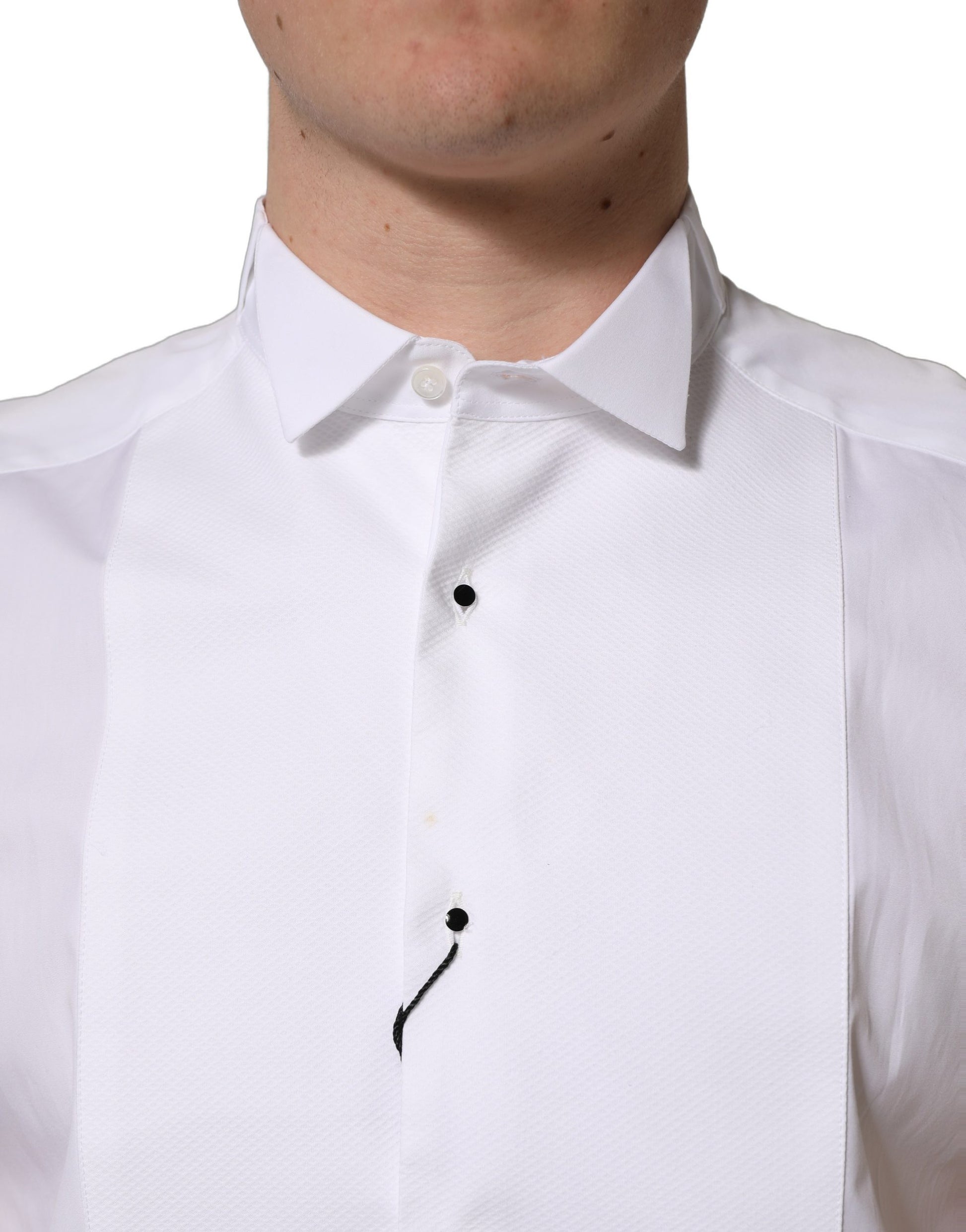 Chemise habillée Dolce & Gabbana en coton blanc sans manches MARTINI pour homme