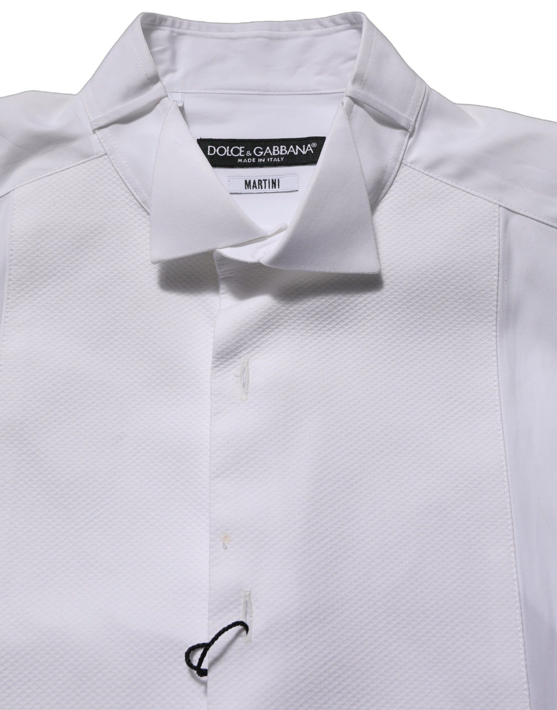 Chemise habillée Dolce & Gabbana en coton blanc sans manches MARTINI pour homme