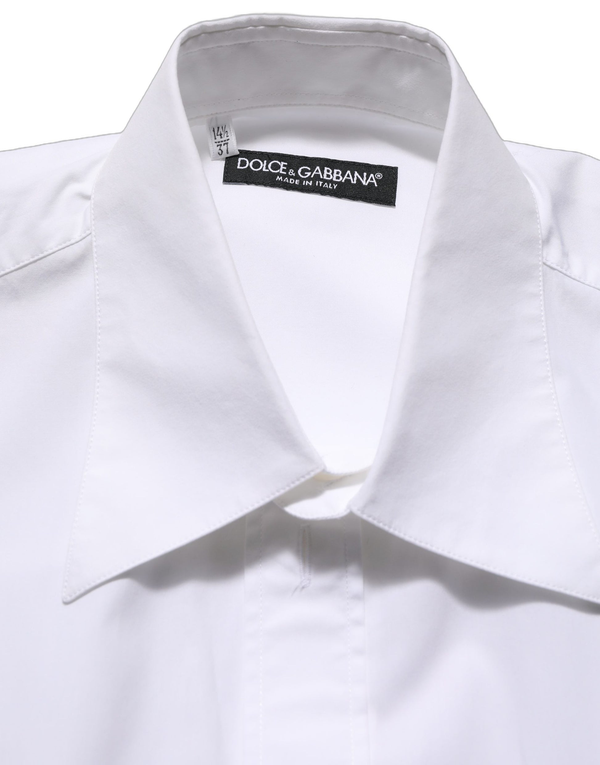 Chemise habillée sans manches Dolce & Gabbana en coton blanc