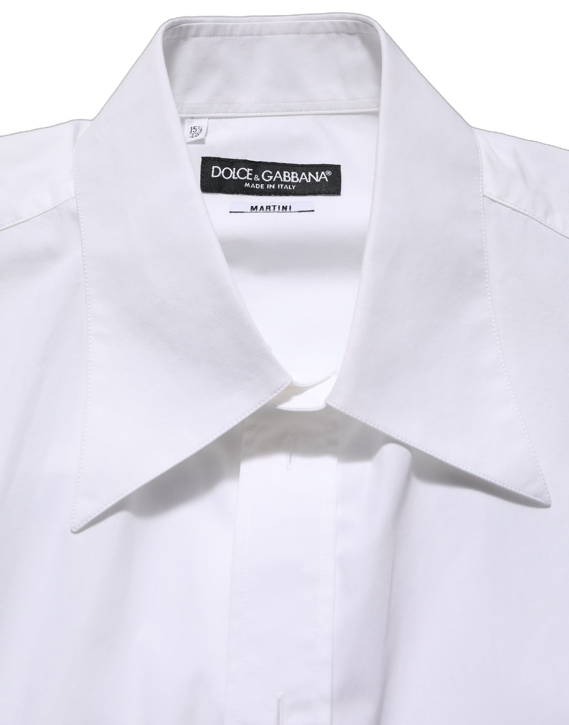 Chemise habillée sans manches Dolce & Gabbana en coton blanc