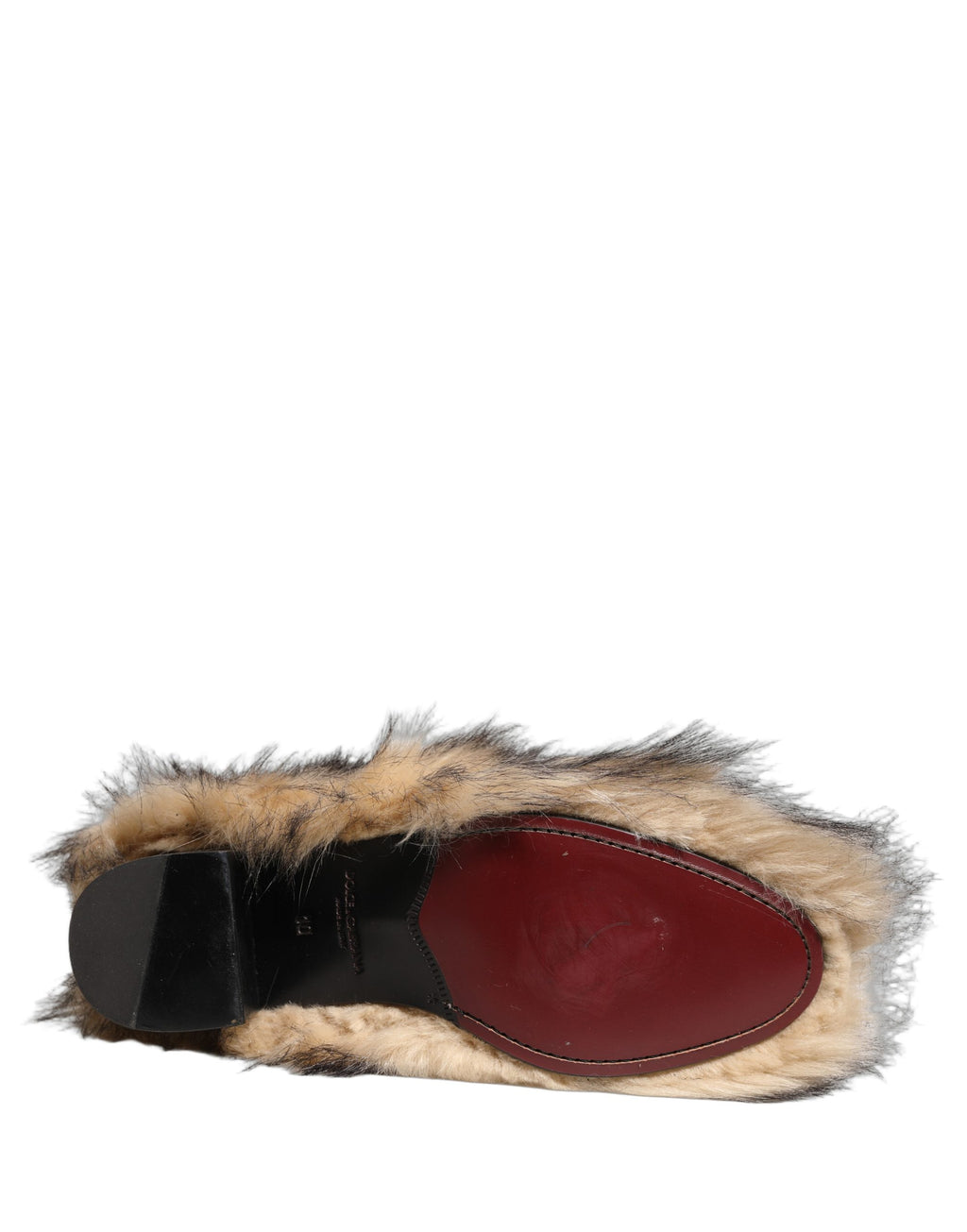 Bottes Homme Mi-Mollet Dolce & Gabbana Marron Imitation Fourrure