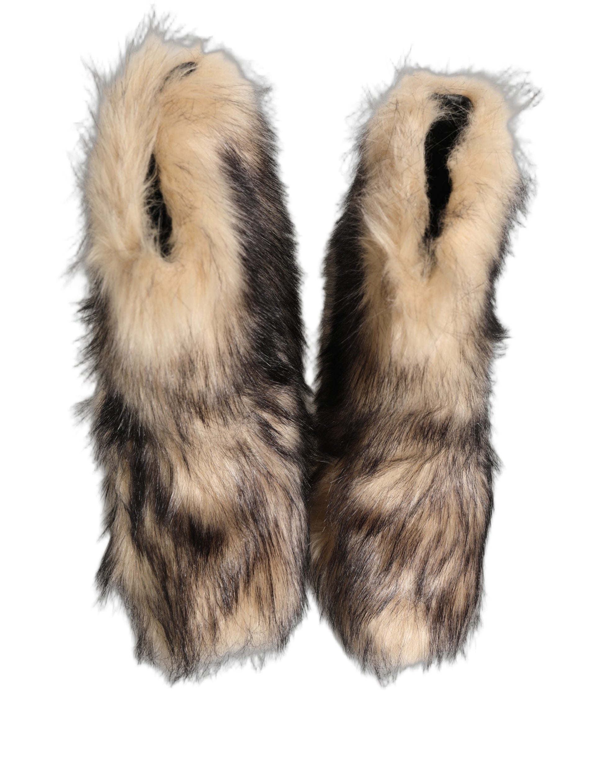 Bottes Homme Mi-Mollet Dolce & Gabbana Marron Imitation Fourrure