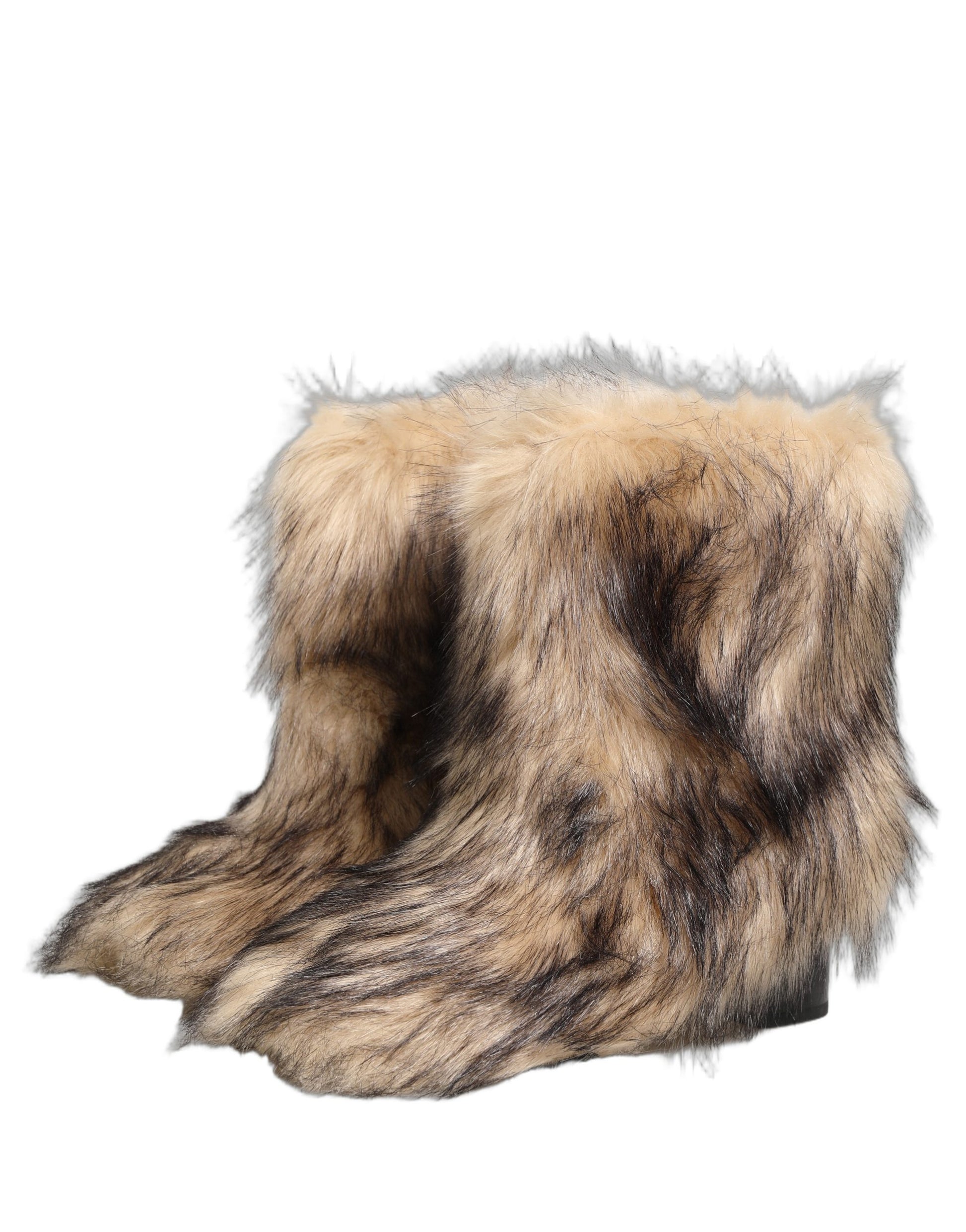 Bottes Homme Mi-Mollet Dolce & Gabbana Marron Imitation Fourrure