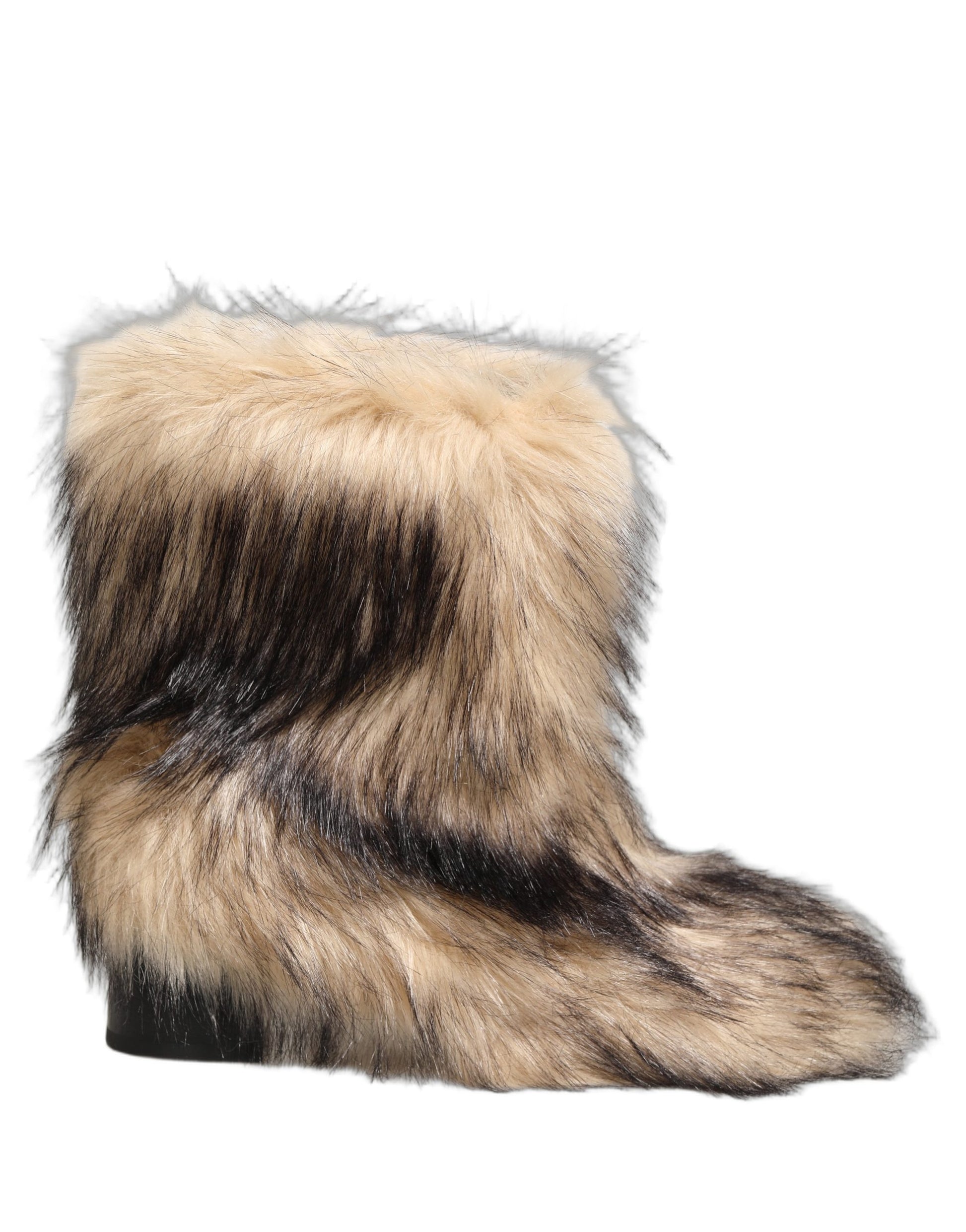 Bottes Homme Mi-Mollet Dolce & Gabbana Marron Imitation Fourrure