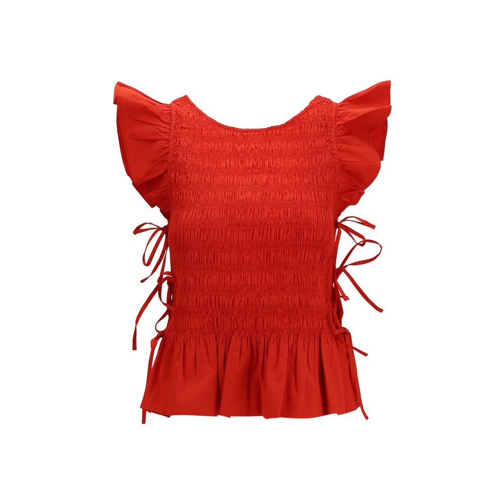 Chemisier Ganni en coton multicolore