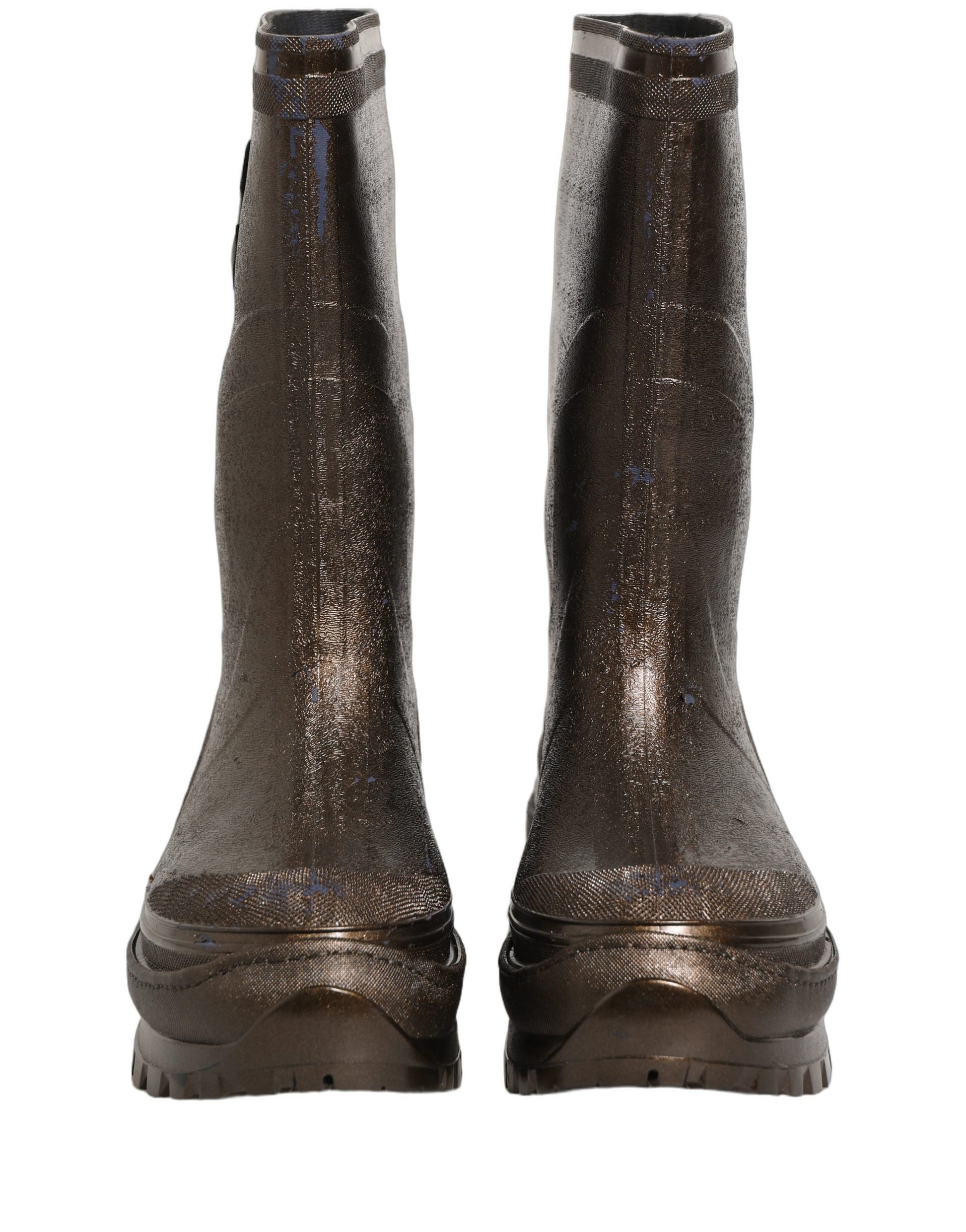 Bottes de pluie Dolce & Gabbana bronze en PVC à enfiler pour homme