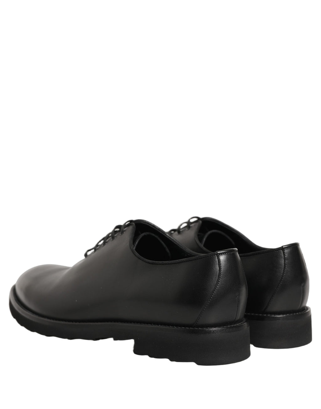 Chaussures de ville Richelieu formelles pour homme en cuir noir Dolce & Gabbana