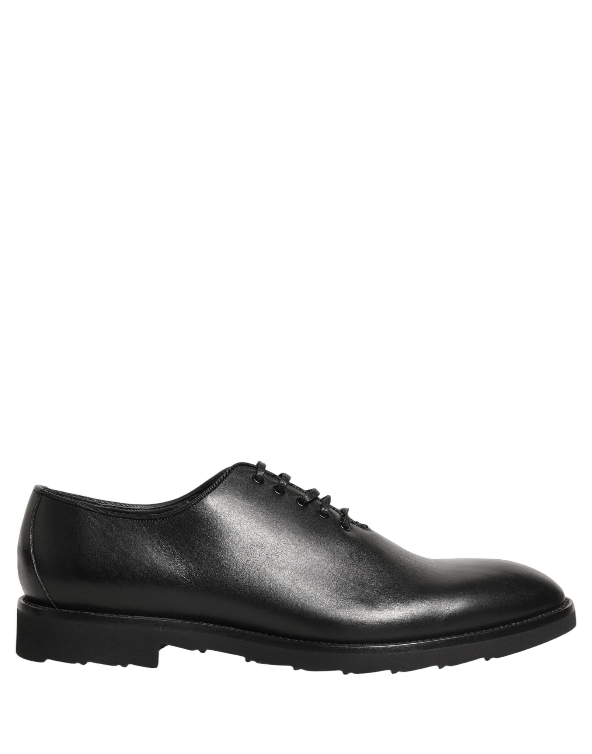 Chaussures de ville Richelieu formelles pour homme en cuir noir Dolce & Gabbana