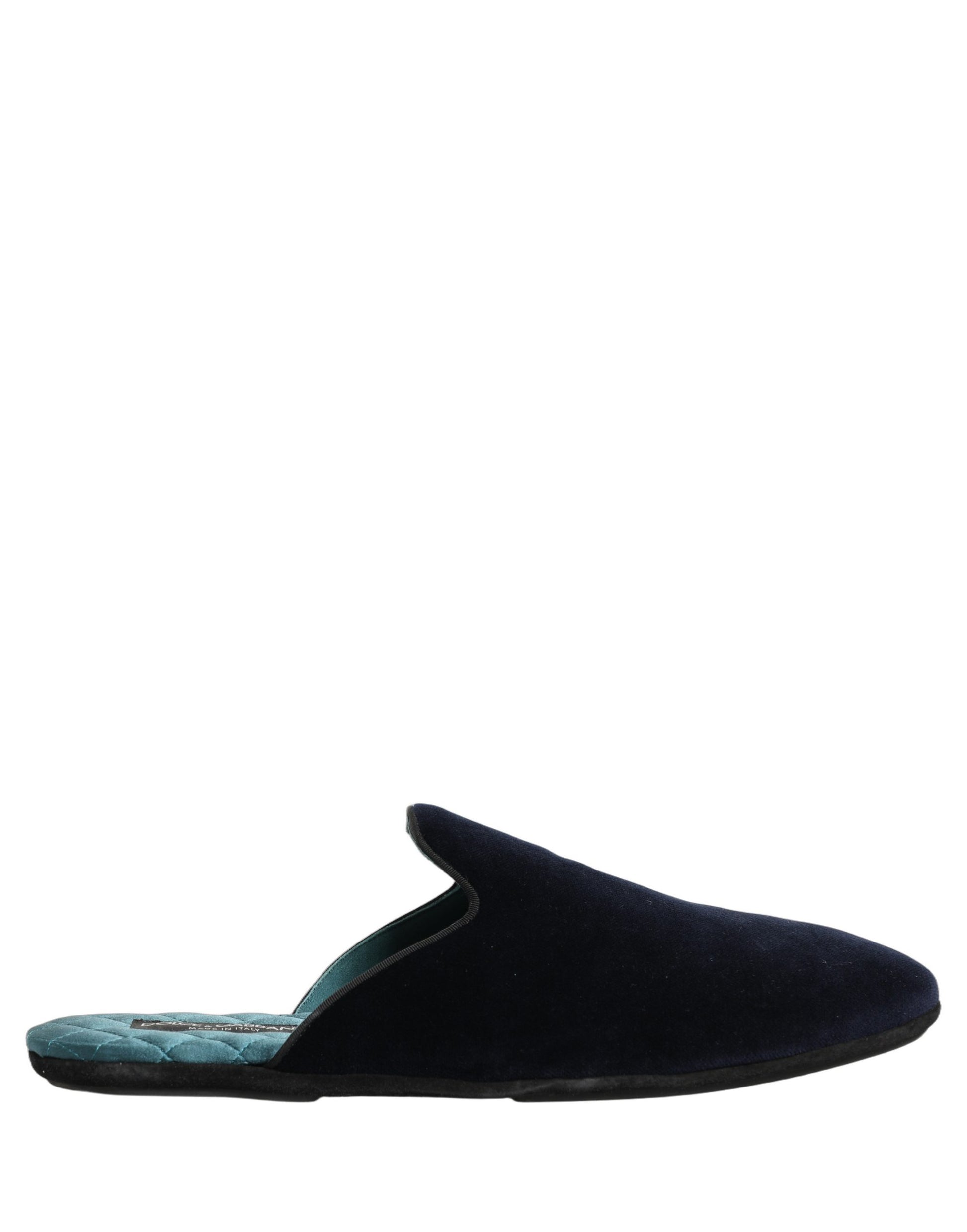 Chaussons Plats Homme Dolce & Gabbana en Daim Bleu Foncé