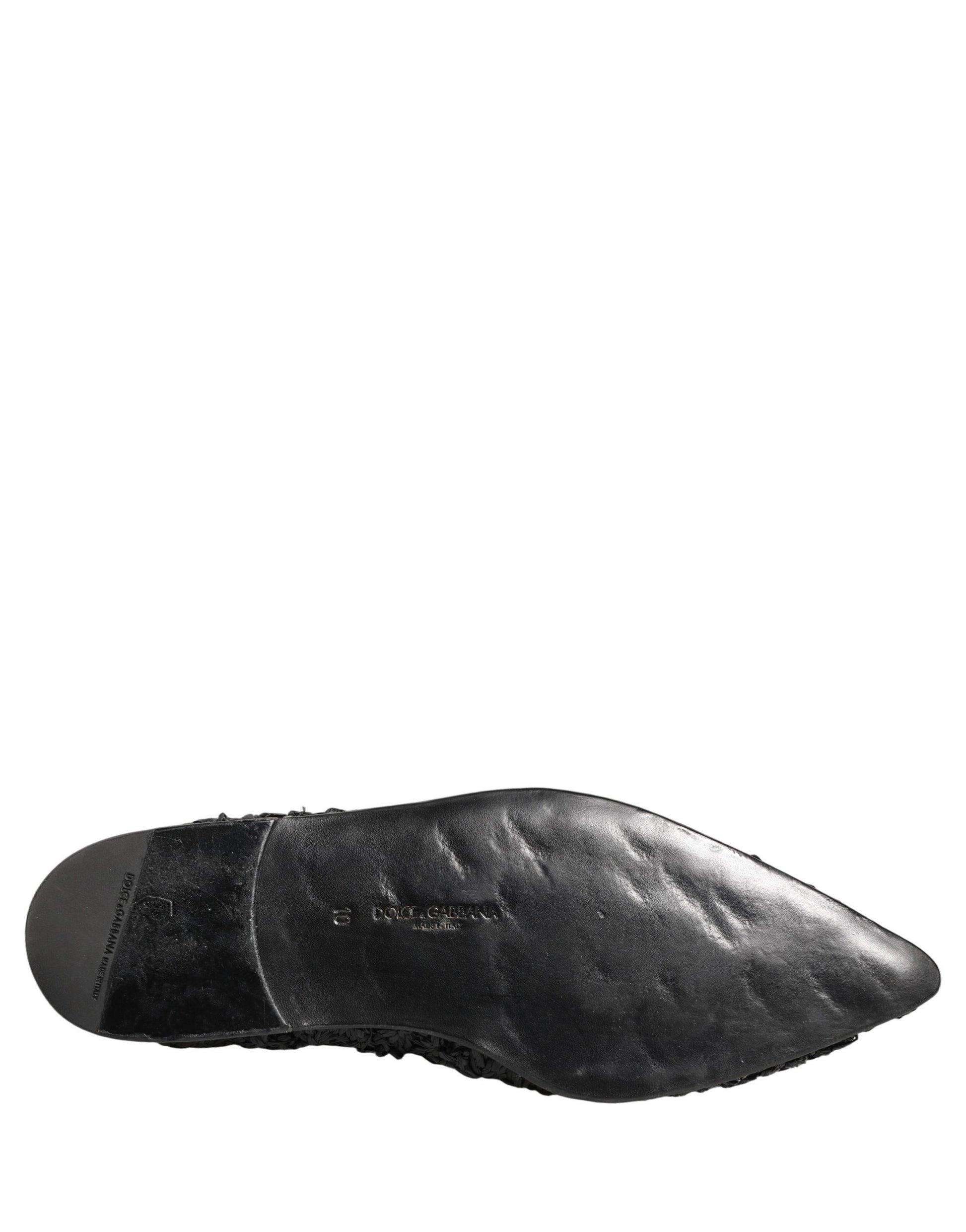 Dolce & Gabbana Mules Tongs Claquettes Hommes Chaussures Plates Noires