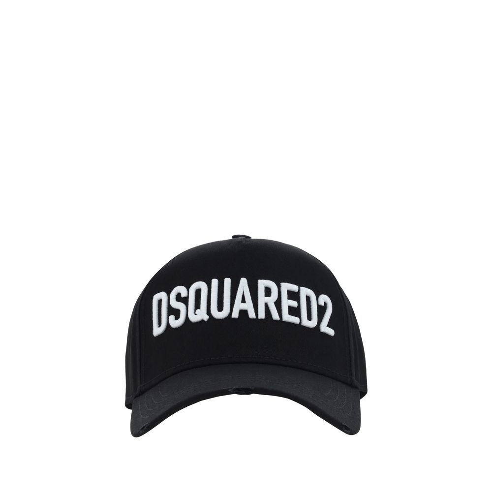 Casquette Dsquared² en coton noir (Casquette de baseball)