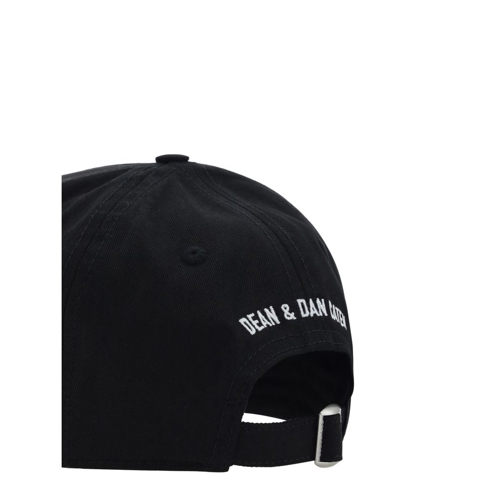 Casquette Dsquared² en coton noir (Casquette de baseball)