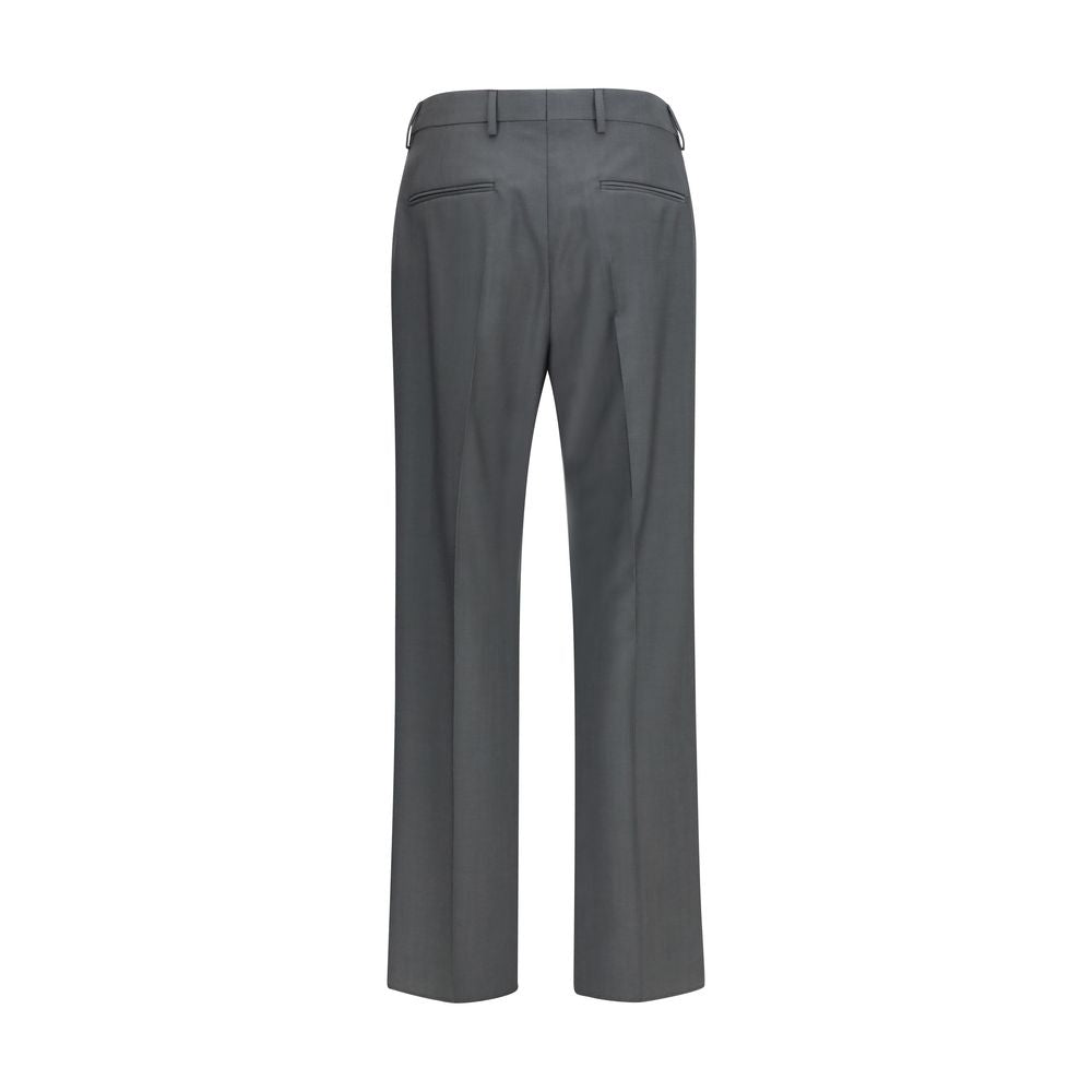 Pantalon de ville Valentino Oves Aries en laine grise