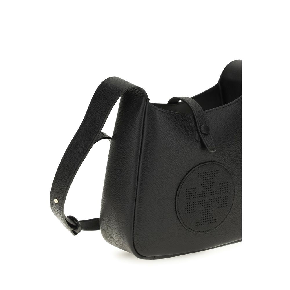Sac à bandoulière en cuir de veau noir Bos Taurus Tory Burch