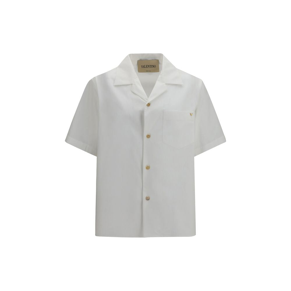 Chemise Valentino à manches courtes en coton blanc