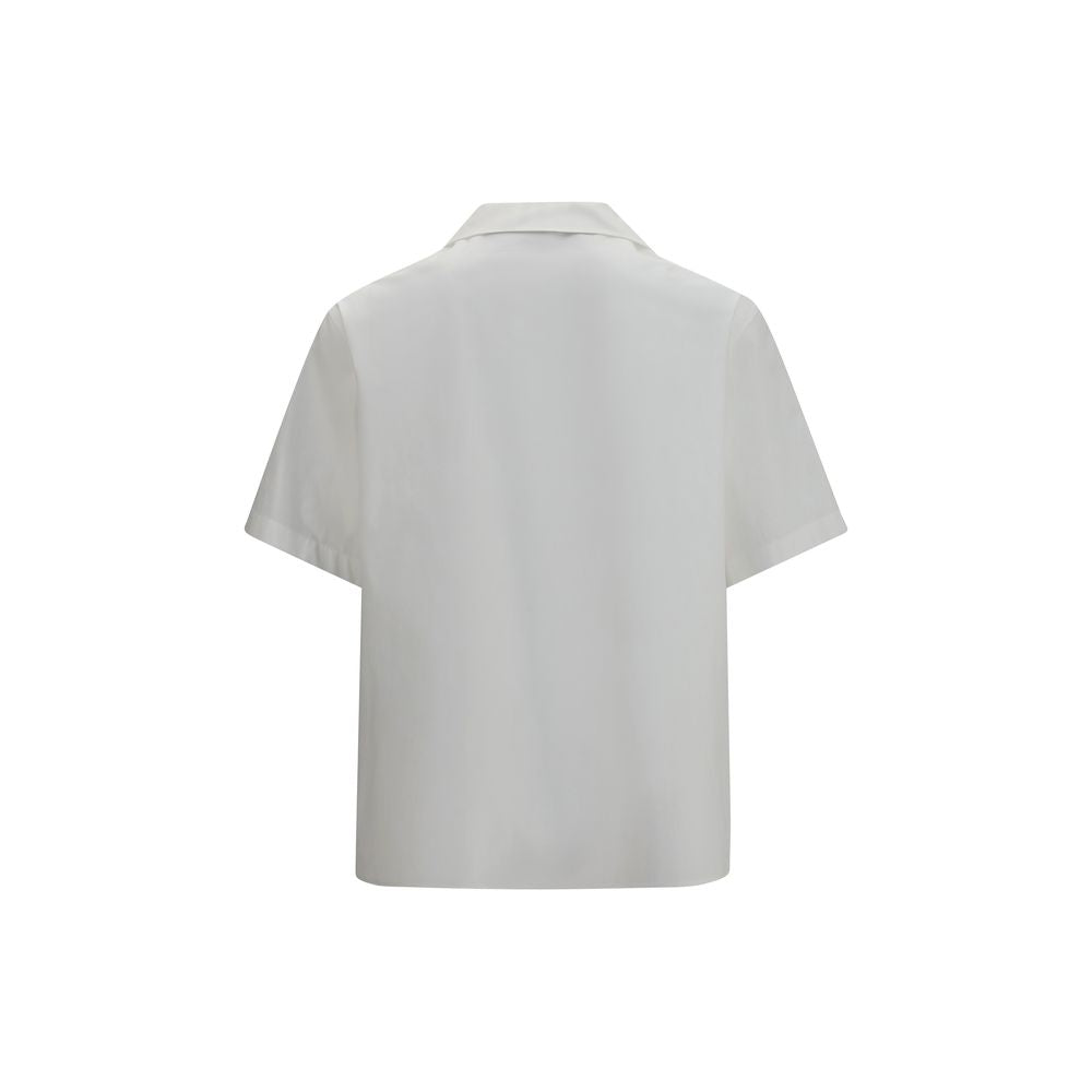 Chemise Valentino à manches courtes en coton blanc