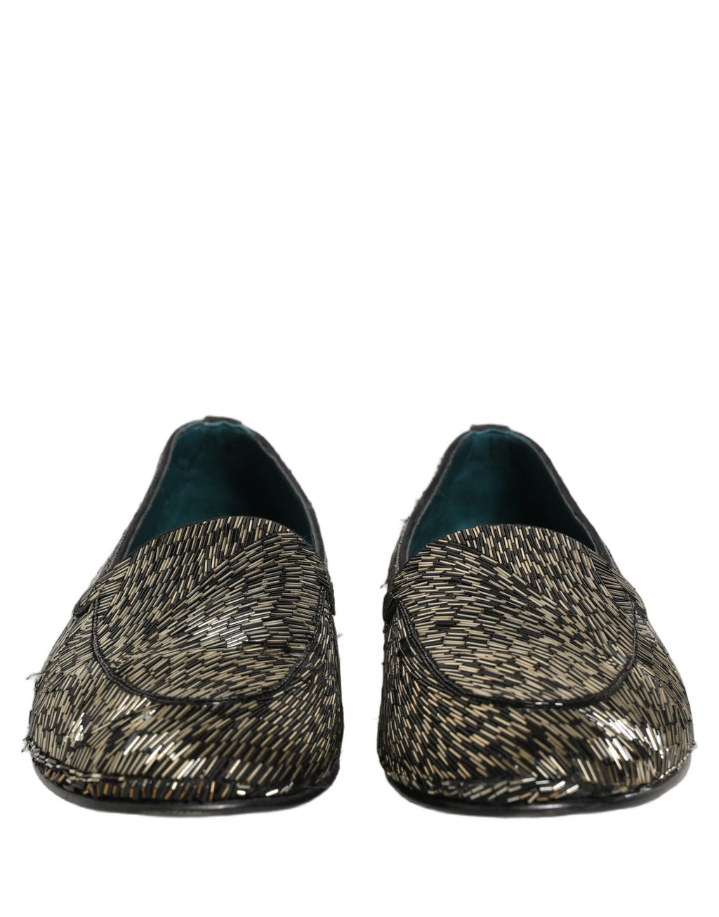 Chaussures mocassins Dolce & Gabbana ornés noir et argent
