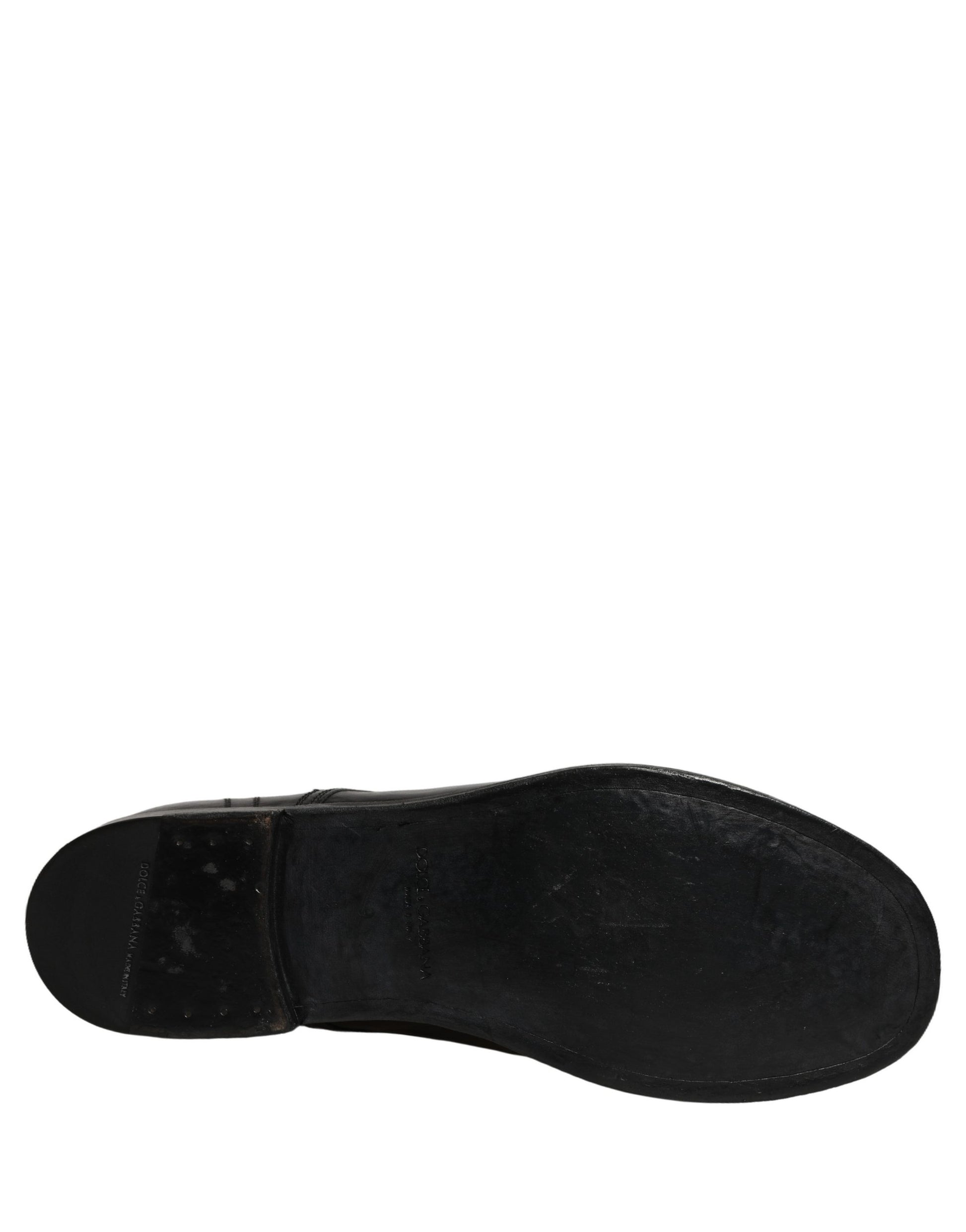 Chaussures Richelieu Homme en Cuir Noir Dolce & Gabbana