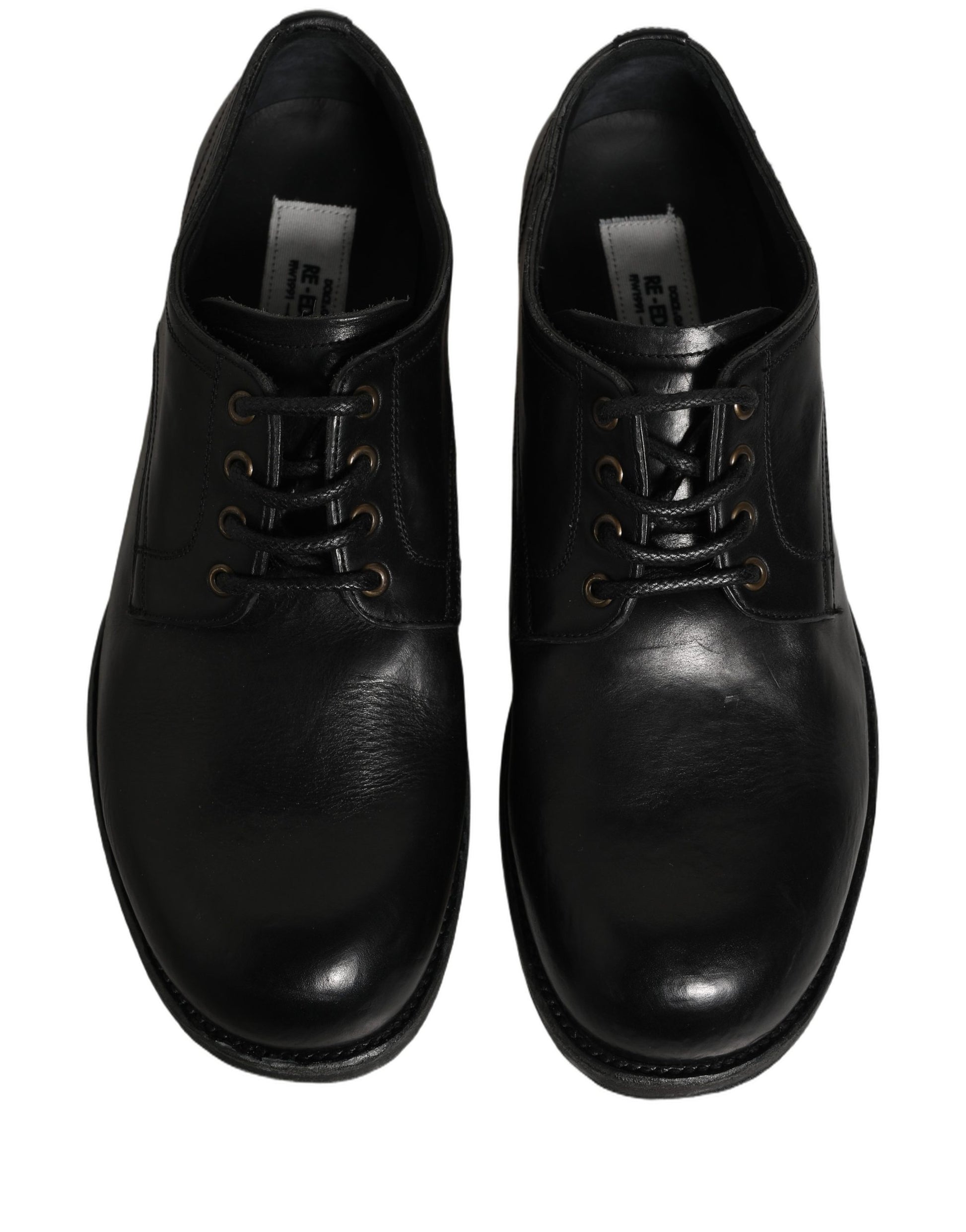 Chaussures Richelieu Homme en Cuir Noir Dolce & Gabbana