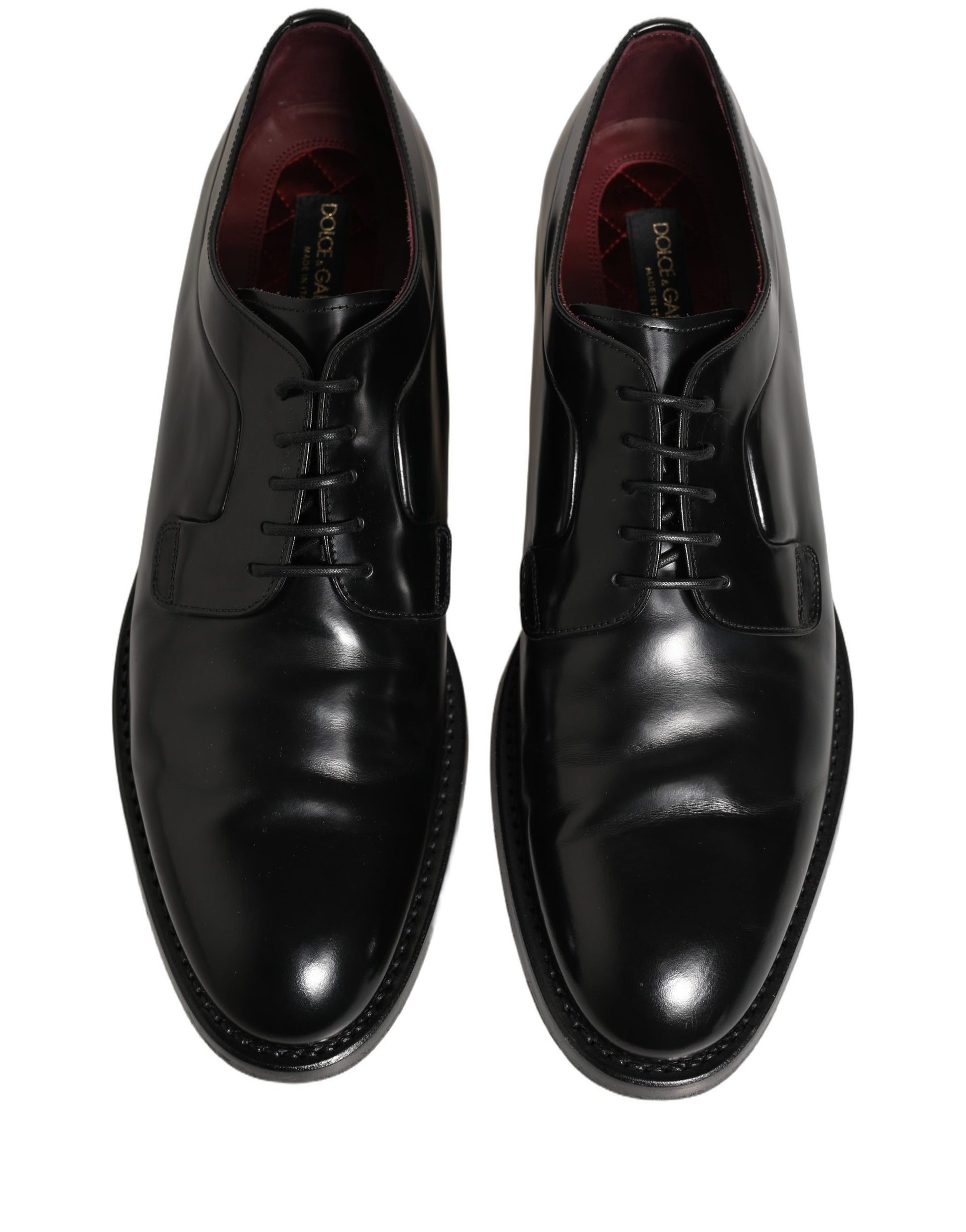 Chaussures habillées de ville pour homme en cuir noir Dolce & Gabbana