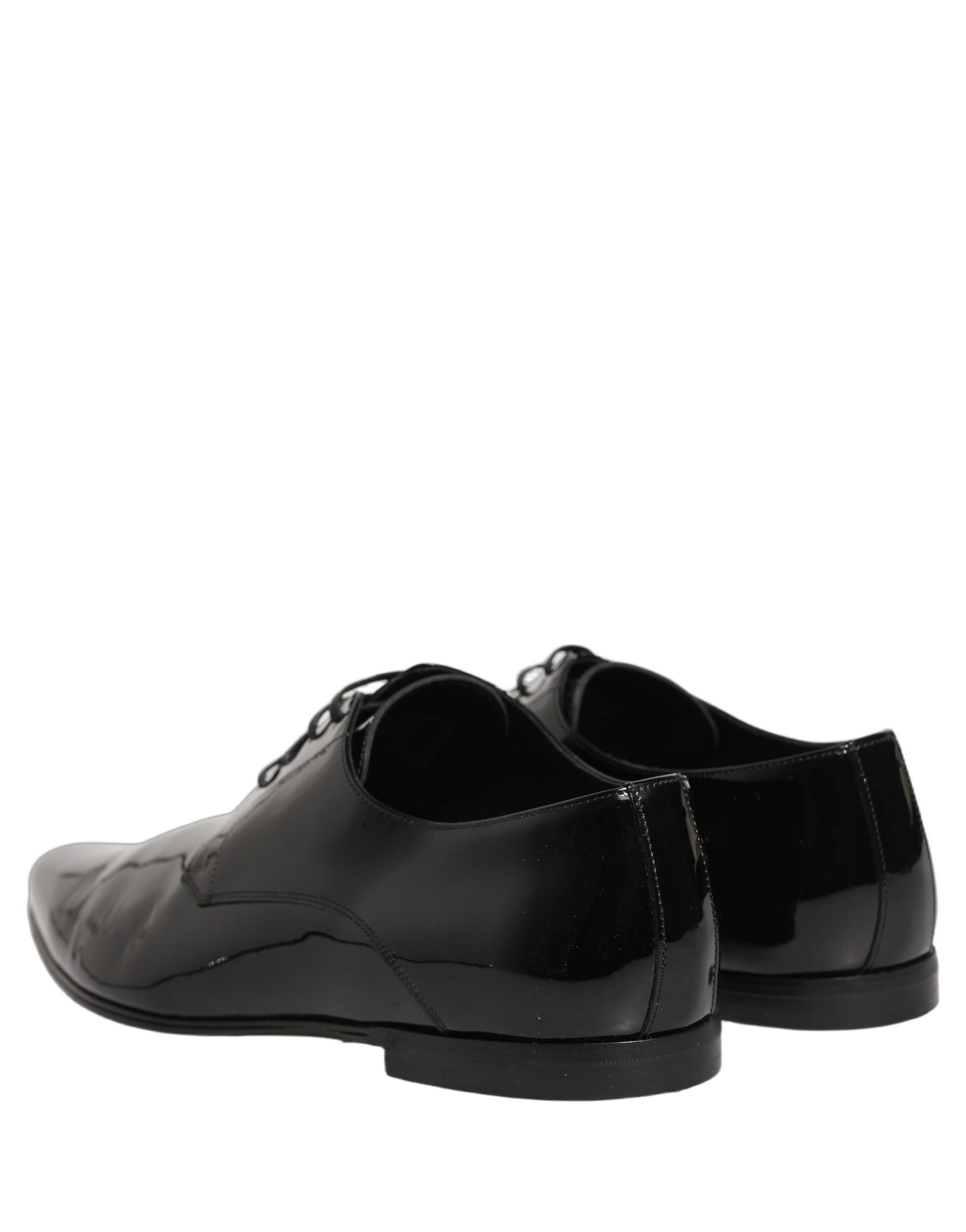 Dolce & Gabbana Black Leather Derby Dress Men Formal Shoes