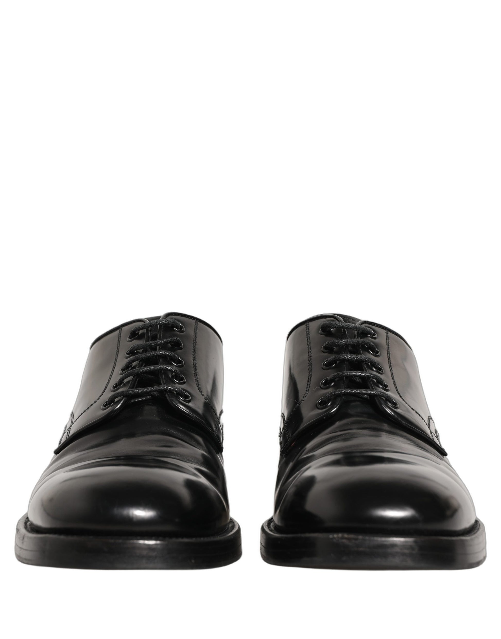 Chaussures habillées de ville Dolce & Gabbana Derby en cuir noir pour hommes