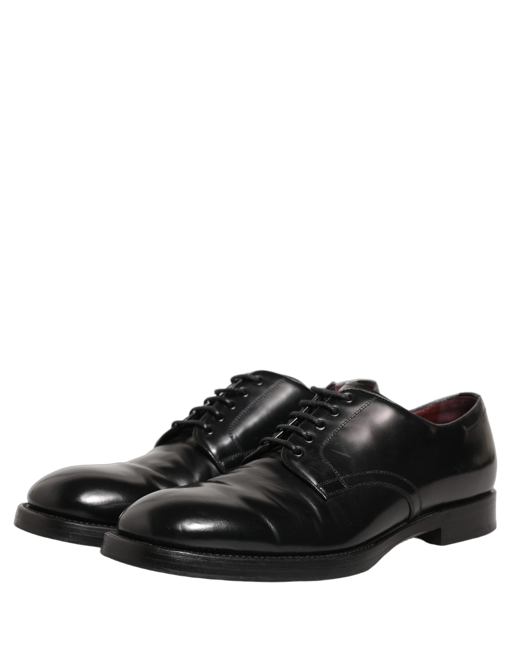 Chaussures habillées de ville Dolce & Gabbana Derby en cuir noir pour hommes