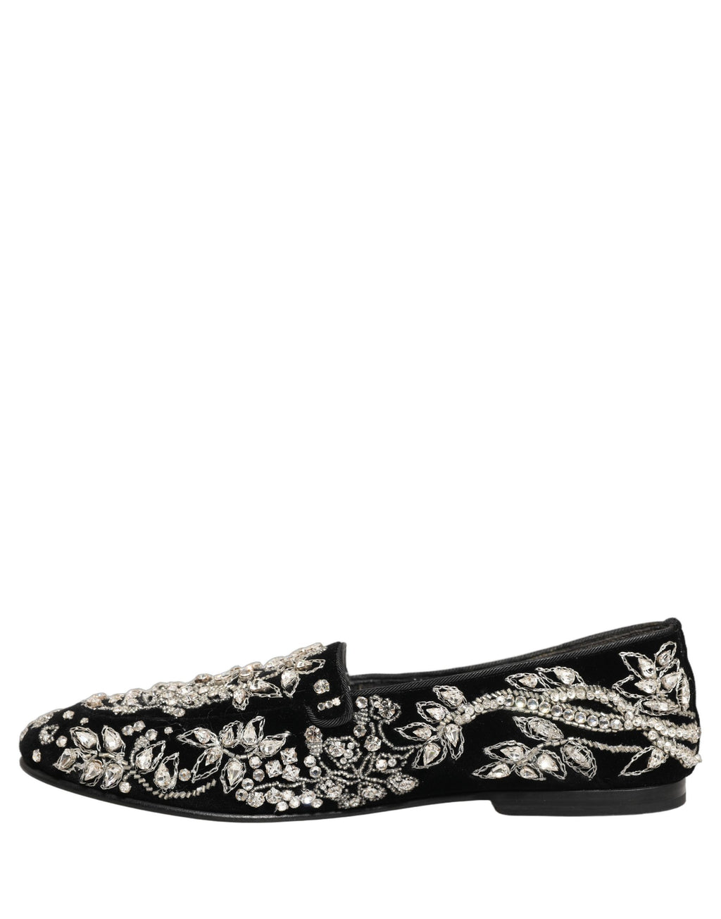 Chaussures Mocassins Dolce & Gabbana en Velours Noir Orné