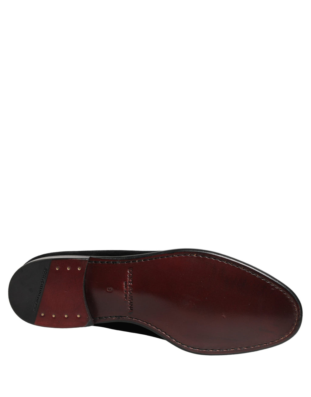 Mocassins en velours noir Dolce & Gabbana Chaussures de soirée habillées pour hommes