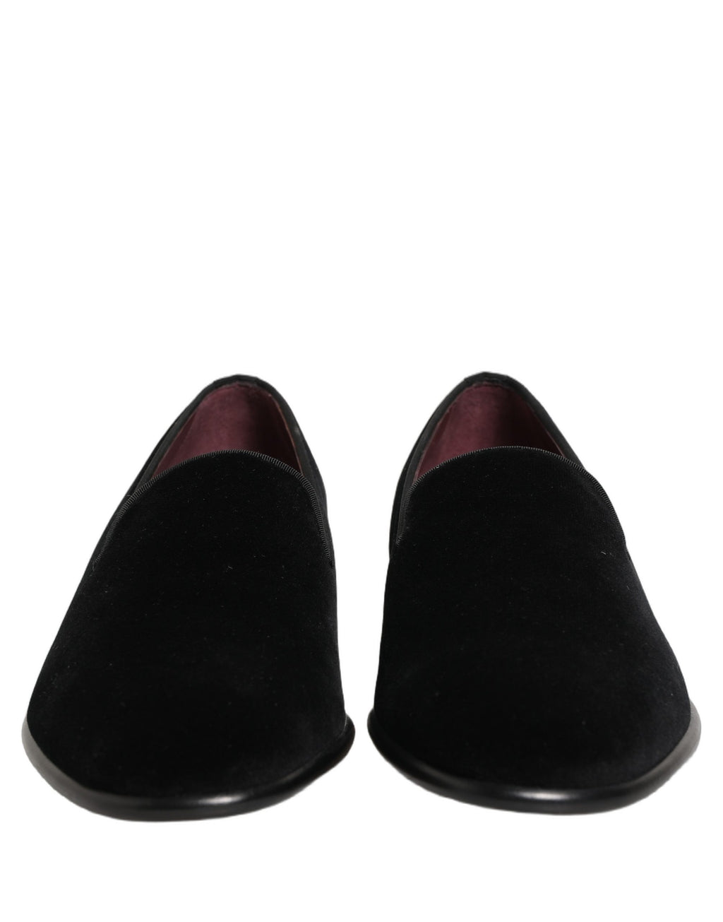 Mocassins en velours noir Dolce & Gabbana Chaussures de soirée habillées pour hommes