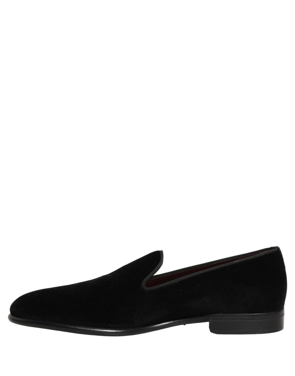 Mocassins en velours noir Dolce & Gabbana Chaussures de soirée habillées pour hommes