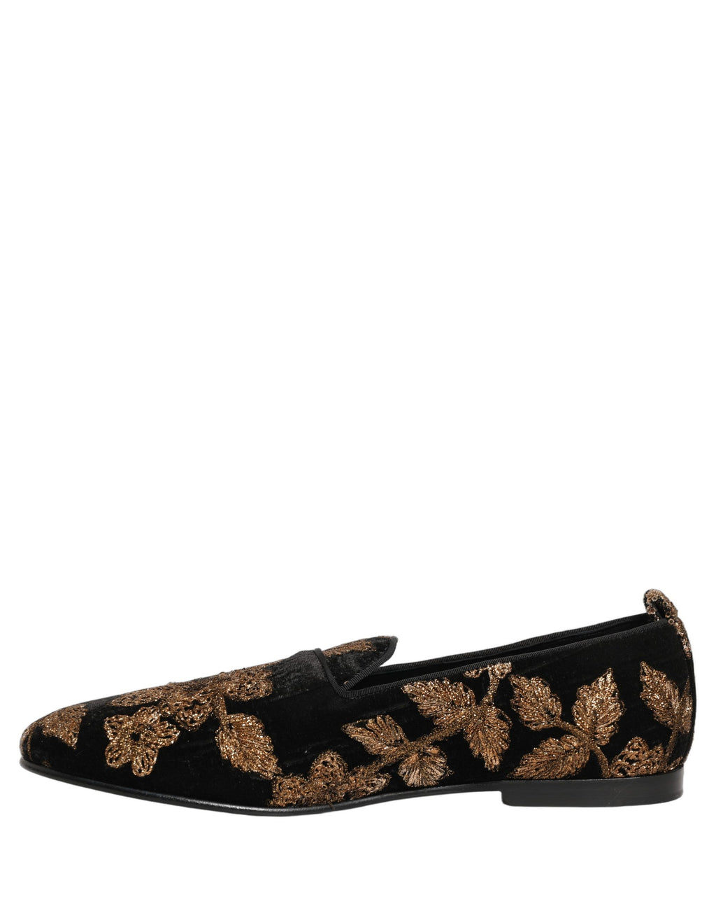 Chaussures mocassins Dolce & Gabbana en jacquard floral noir