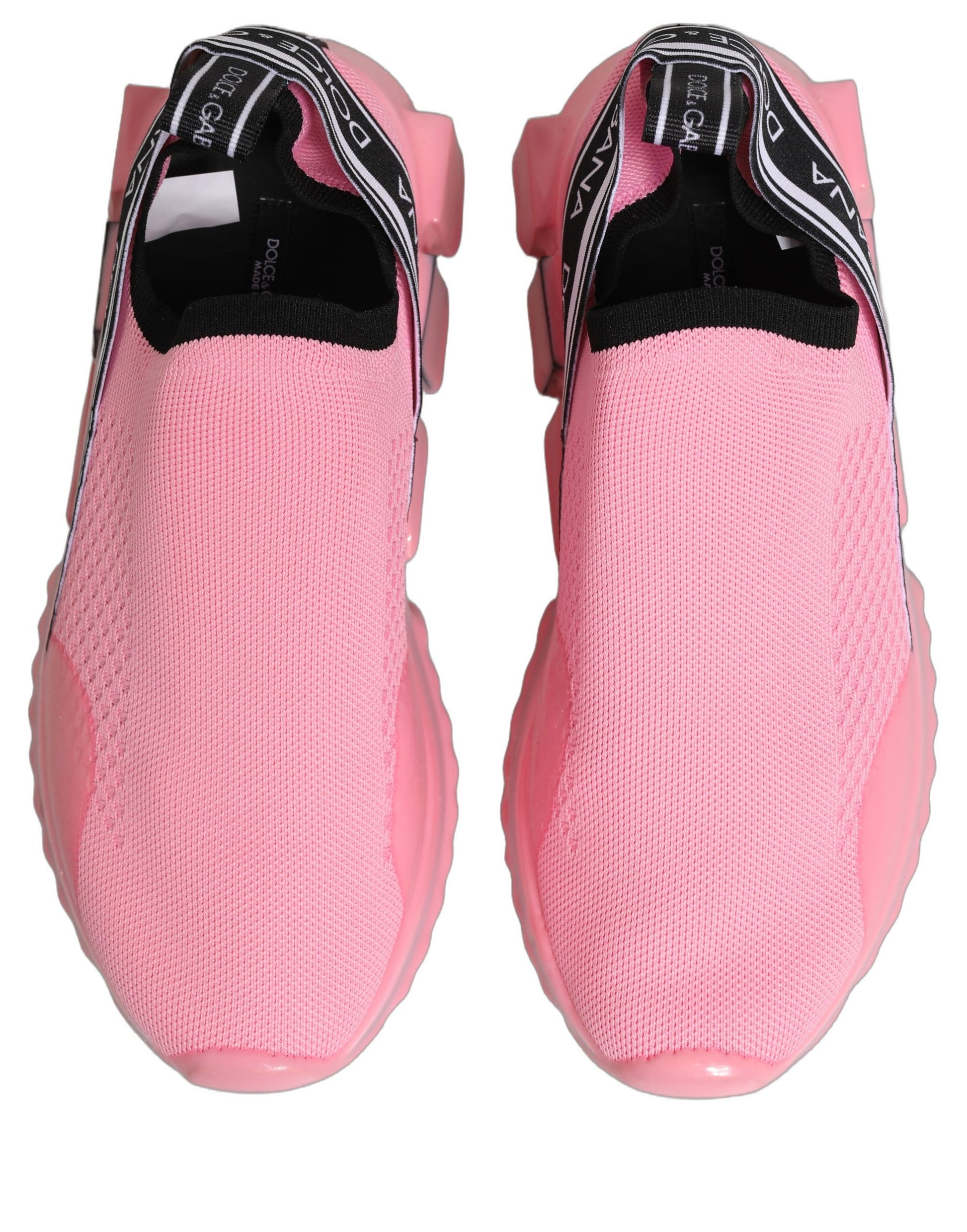 Chaussures Baskets Basses Dolce & Gabbana Sorrento Roses à Enfiler
