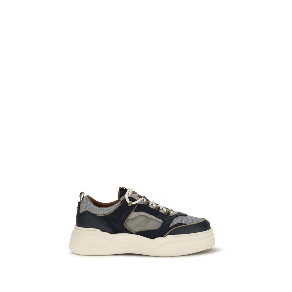 Baskets athlétiques Fendi en cuir de veau multicolore Bos Taurus