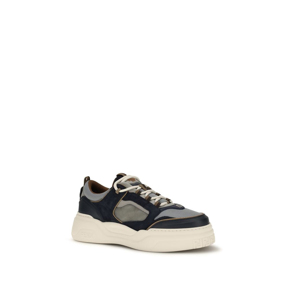 Baskets athlétiques Fendi en cuir de veau multicolore Bos Taurus