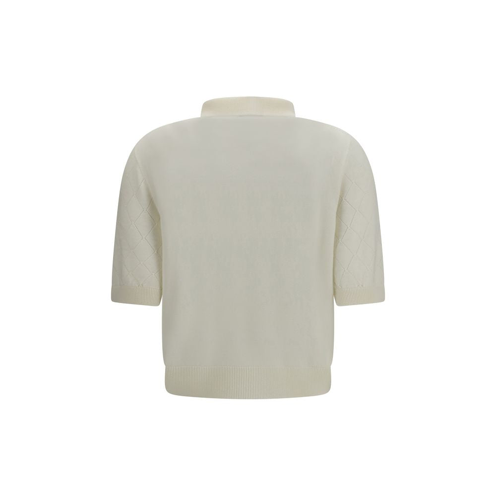 Polo Balmain en laine blanche Oves Aries