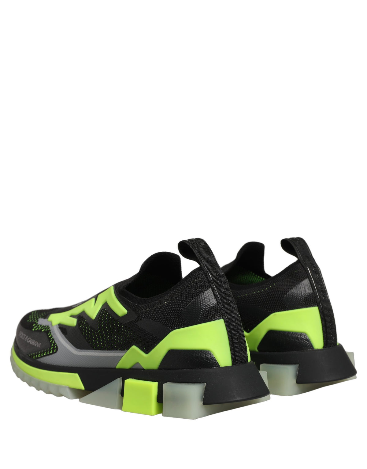 Dolce & Gabbana Schwarze Grüne Sorrento Low Top Sneakers Schuhe